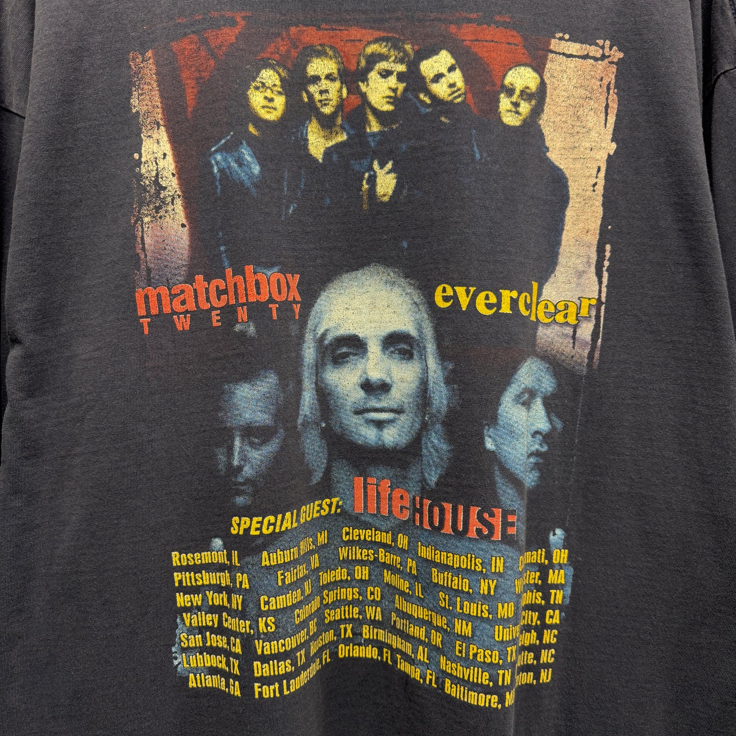 Vintage Matchbox Twenty Rap Tee Tour Long Sleeve Shirt XL