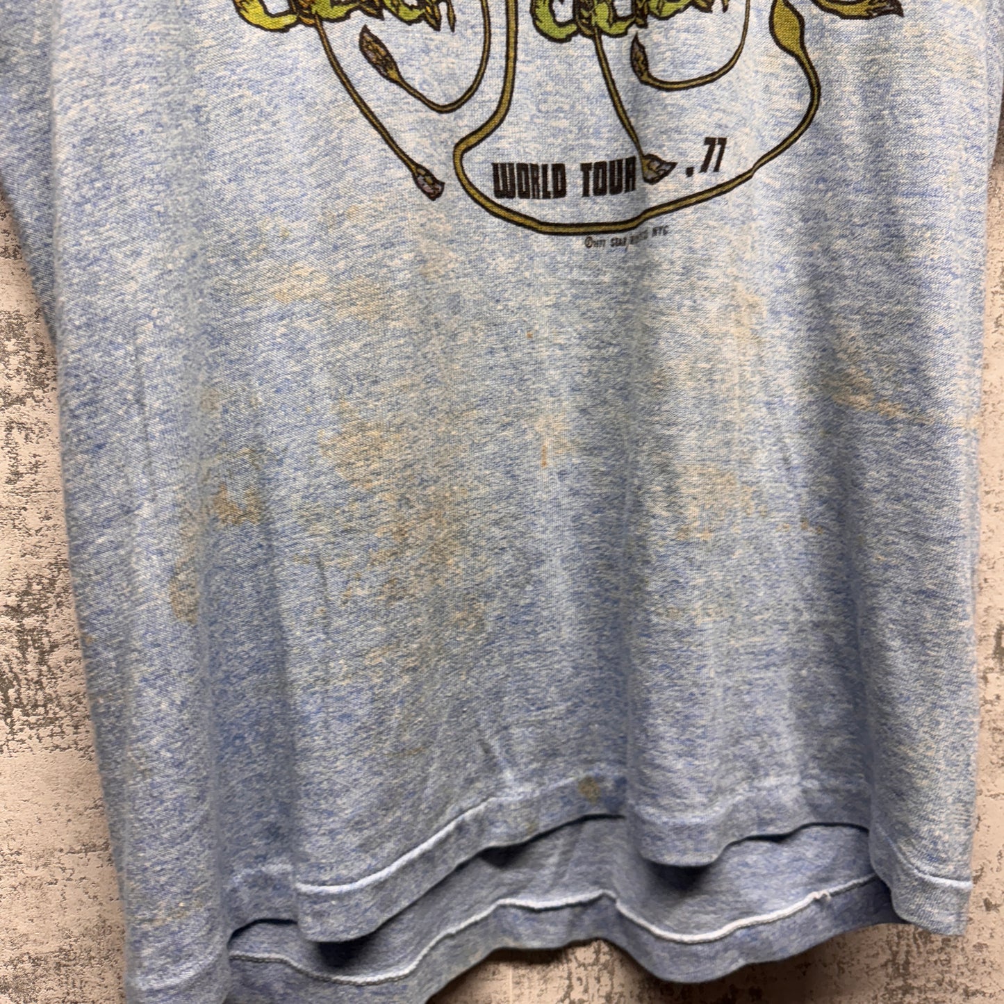 Vintage Yes 1977 Tour Ringer Shirt Medium