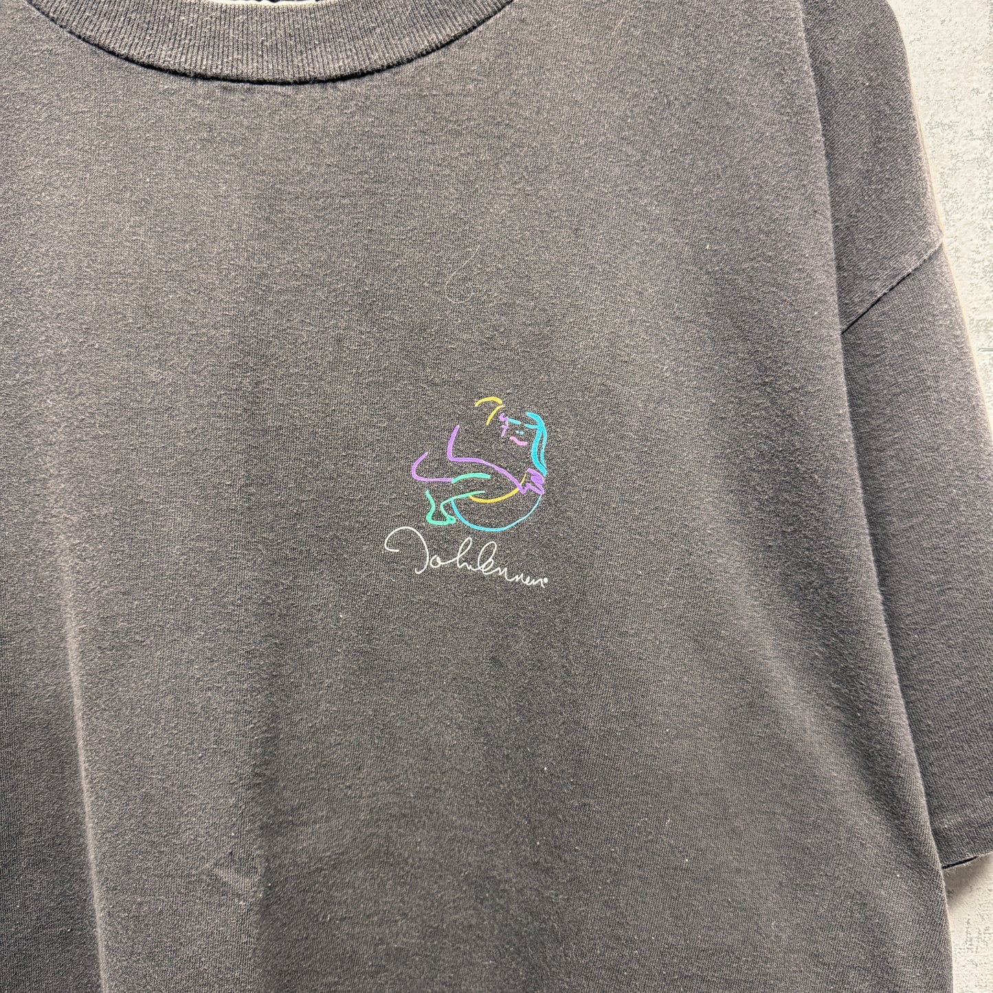 Vintage John Lennon Drawing Shirt XL