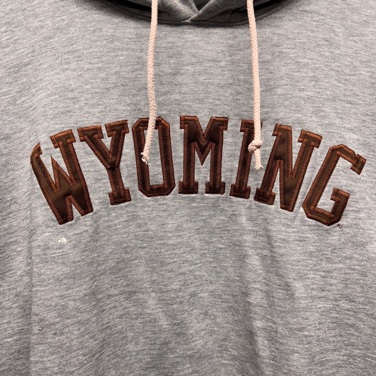 Vintage Wyoming Cowboys Hoodie Sweatshirt Large