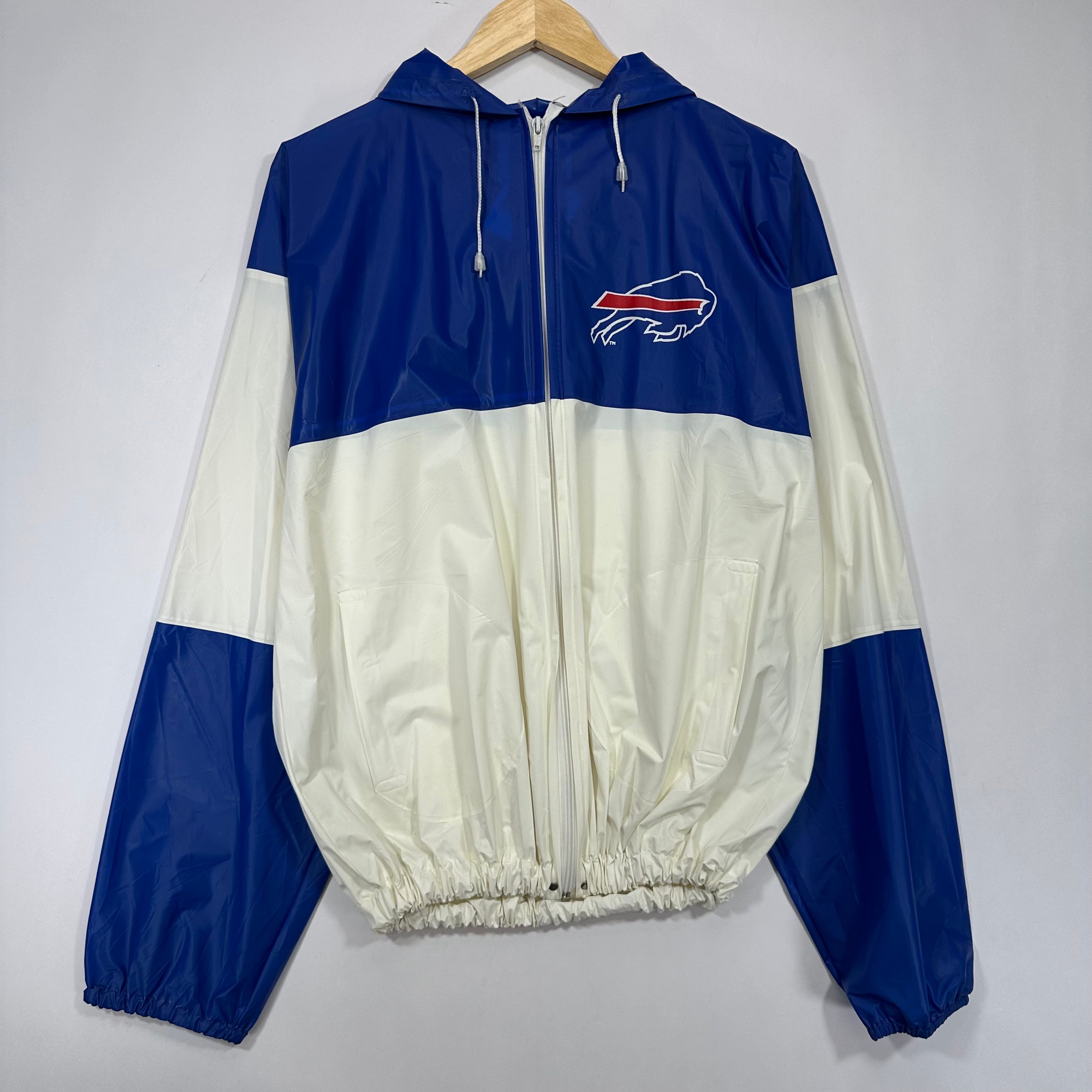 Vintage Buffalo Bills Vinyl Rain Poncho Jacket Large