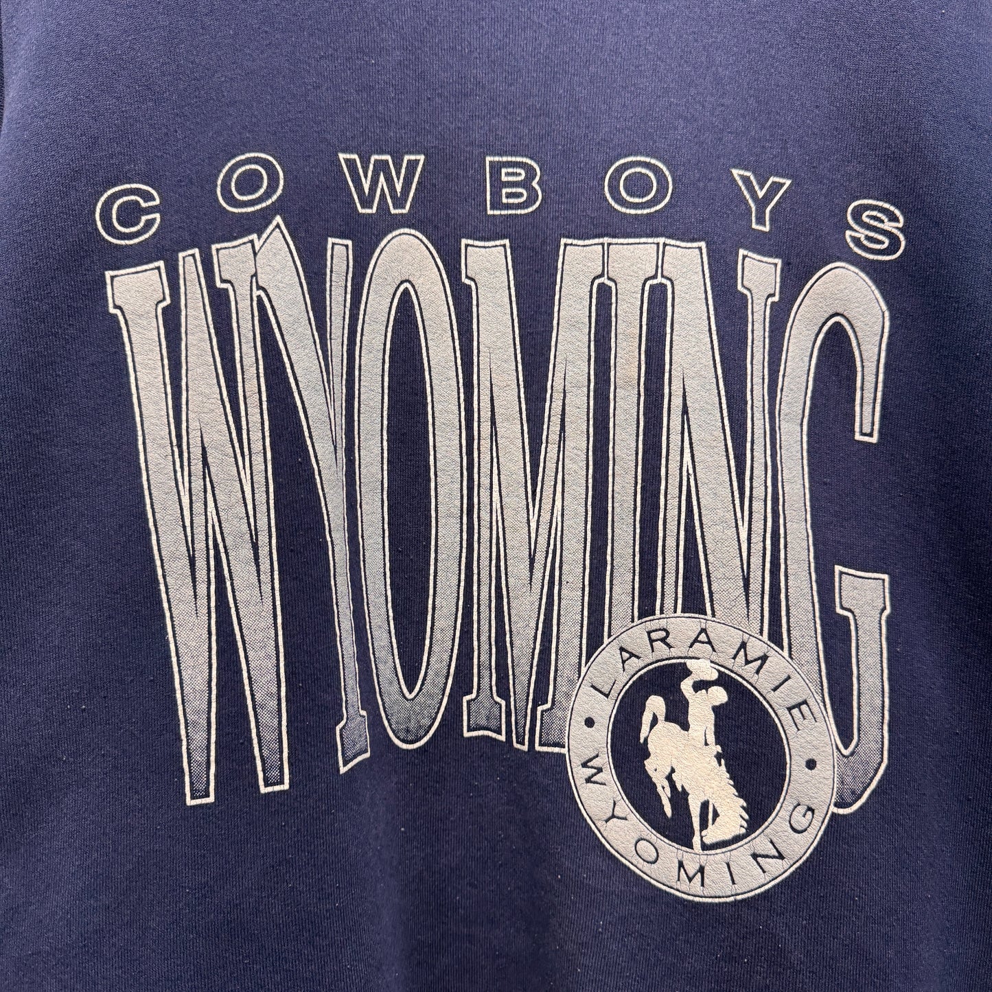 Vintage Wyoming Cowboys Crewneck Sweatshirt XL