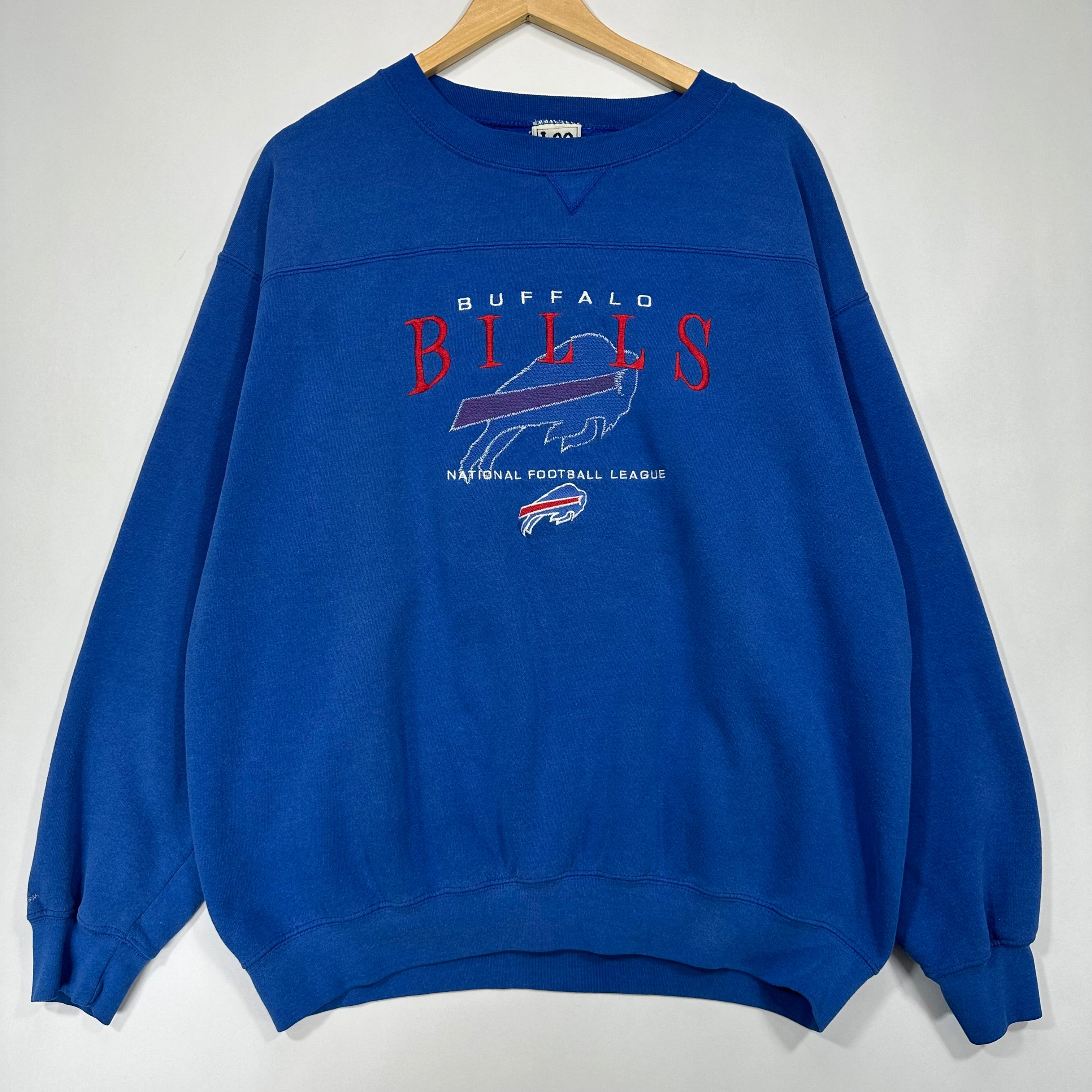 Vintage Buffalo Bills Embroidered Crewneck Sweatshirt XXL