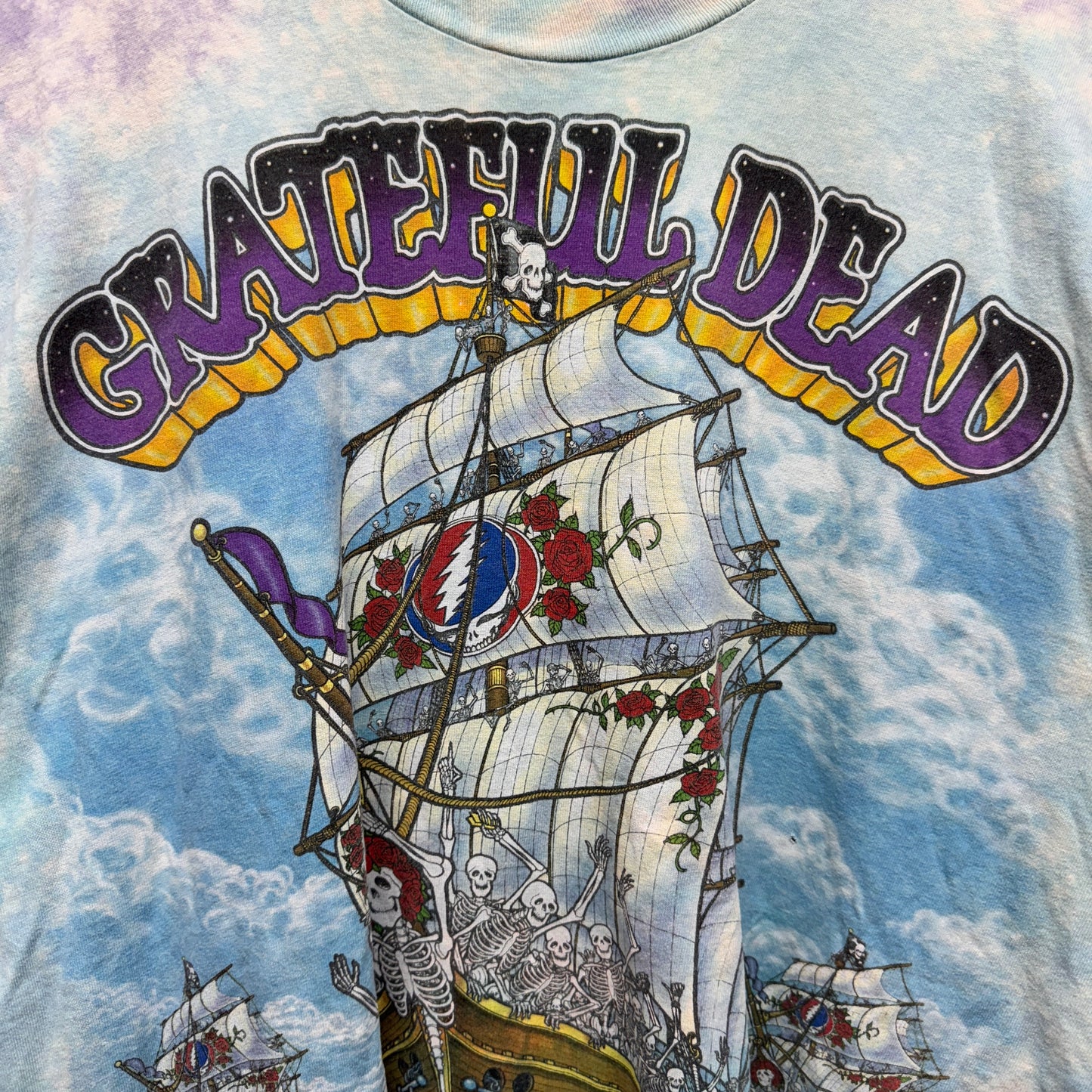 Vintage Grateful Dead Ship of Fools Tie Dye Shirt XL