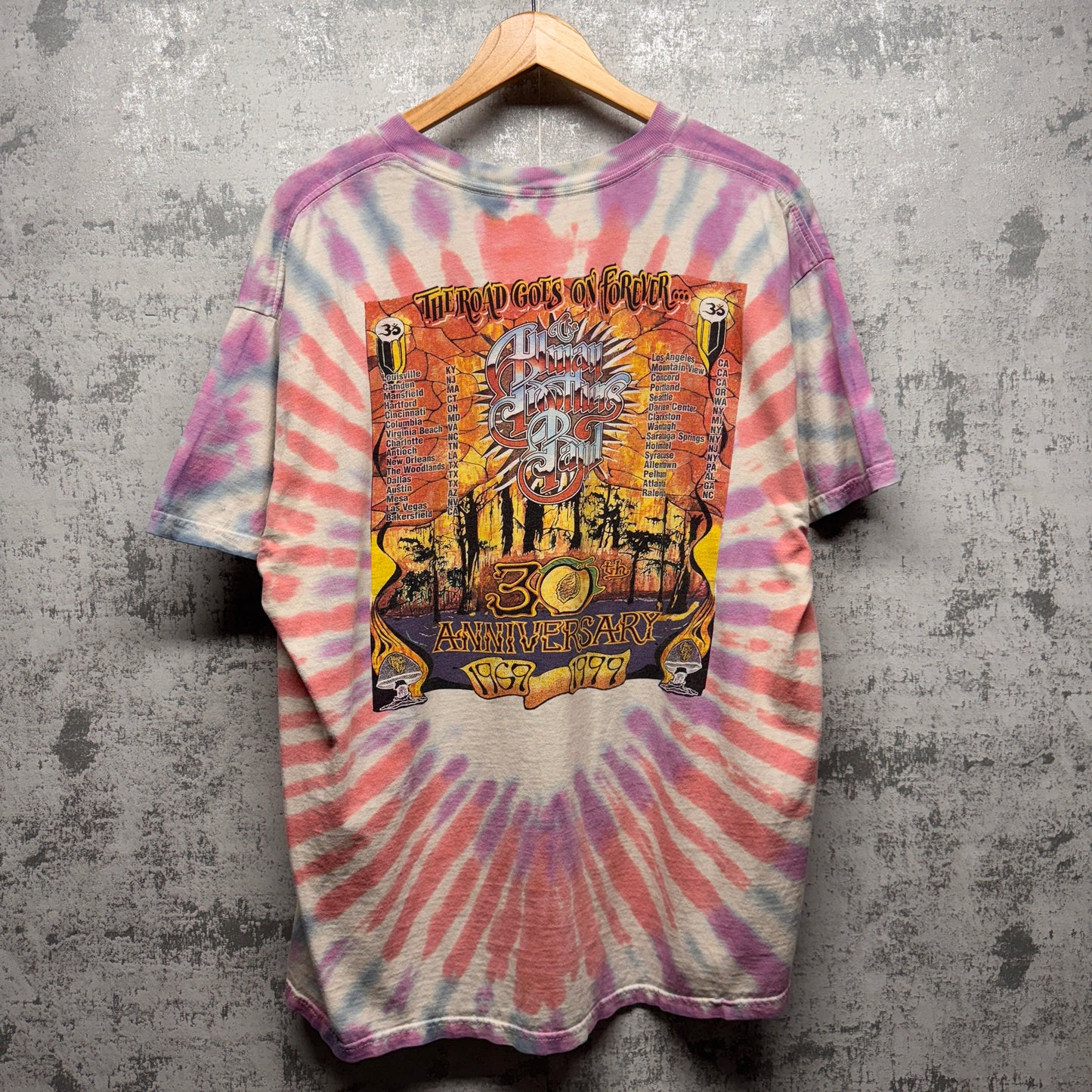 Vintage Allman Brothers Band 1999 Tour Tie Dye Shirt XXL