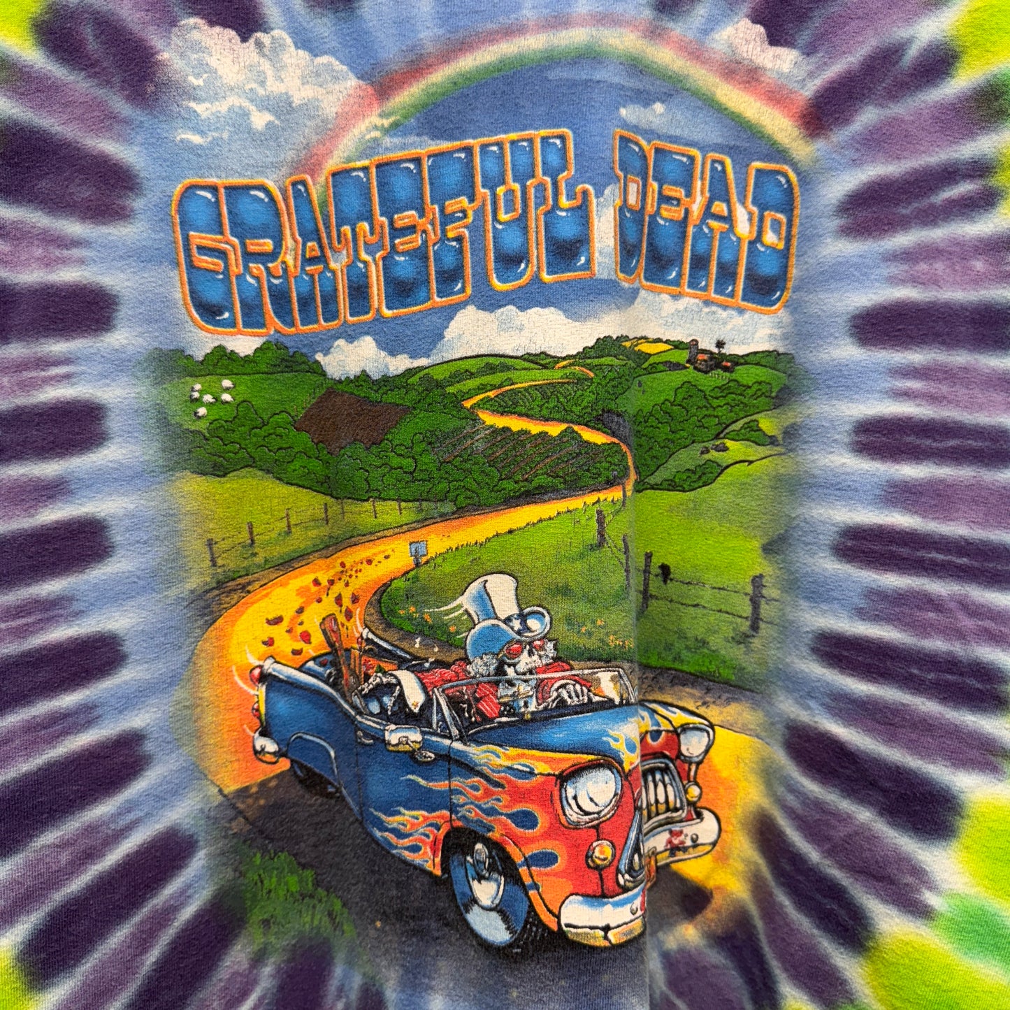 Vintage Grateful Dead Truckin’ Up To Buffalo Tie Dye Shirt XL