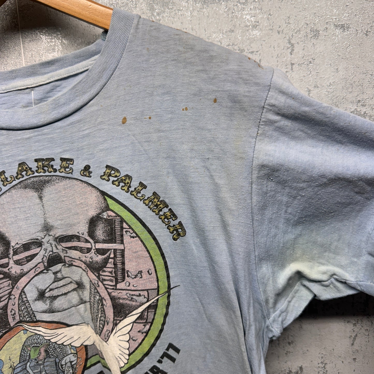 Vintage Emerson Lake & Palmer 1977 World Tour Shirt Small