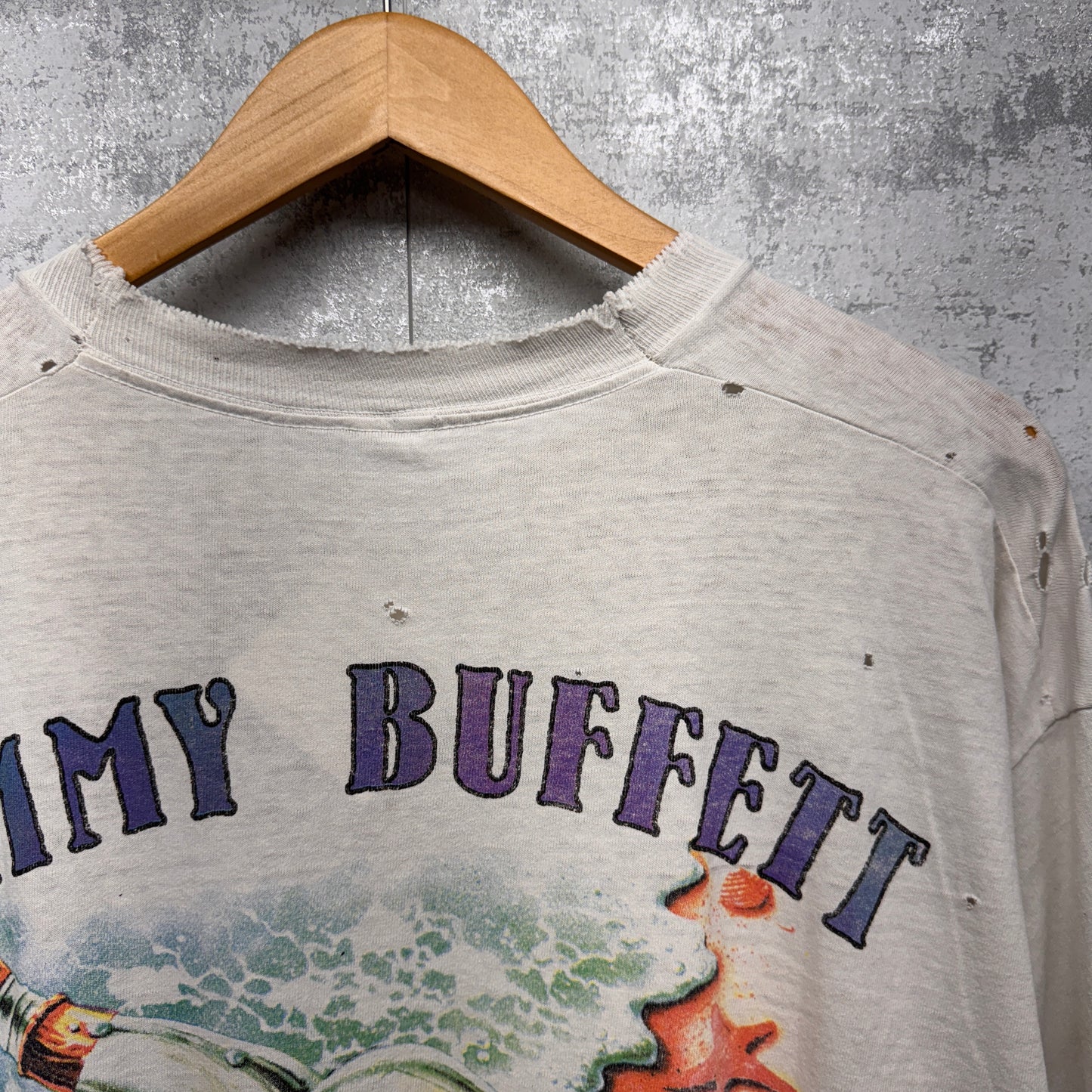 Vintage Jimmy Buffet 1996 Tour Thrashed Shirt XXL