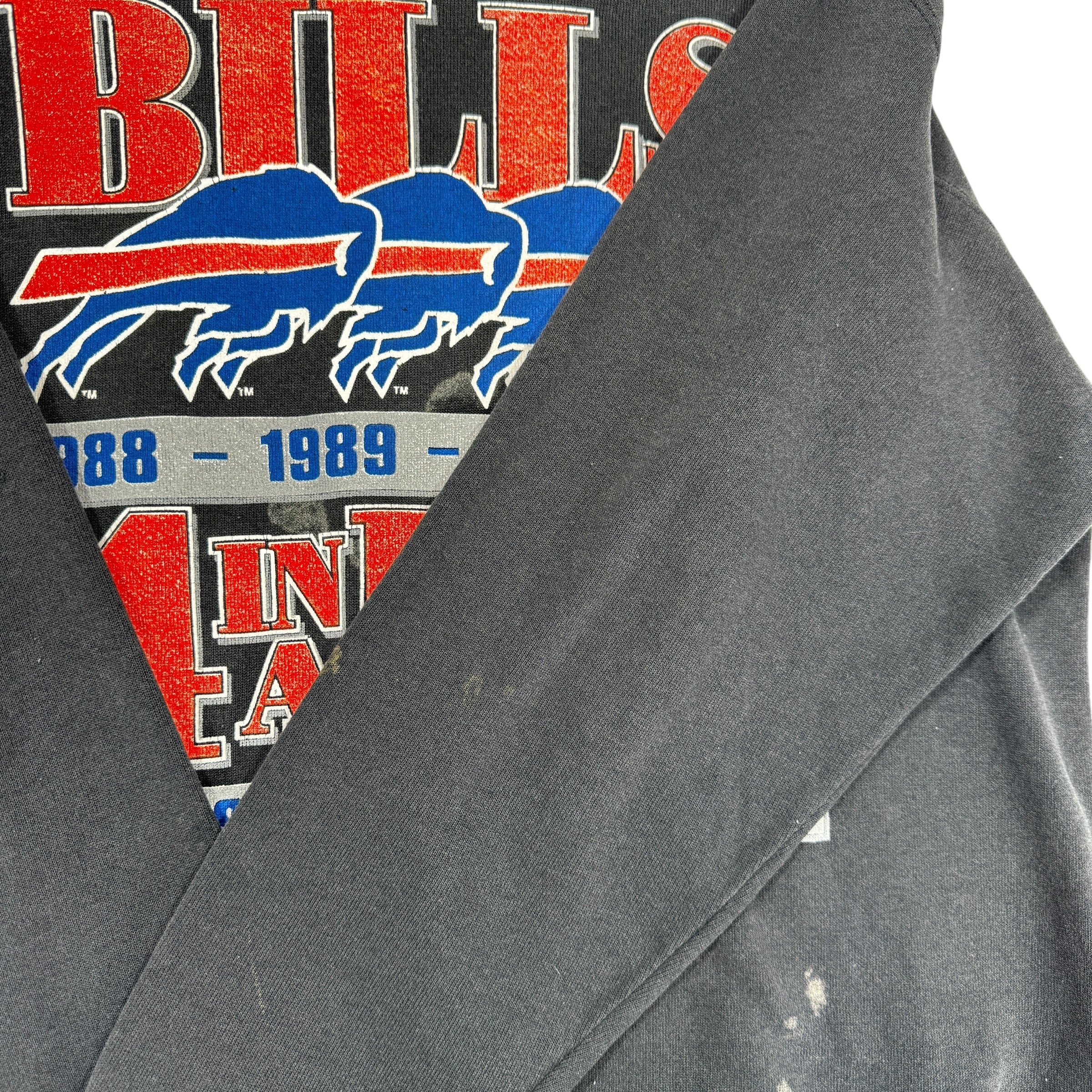 Vintage Buffalo Bills Four In A Row AFC East Champions Crewneck Sweatshirt Large