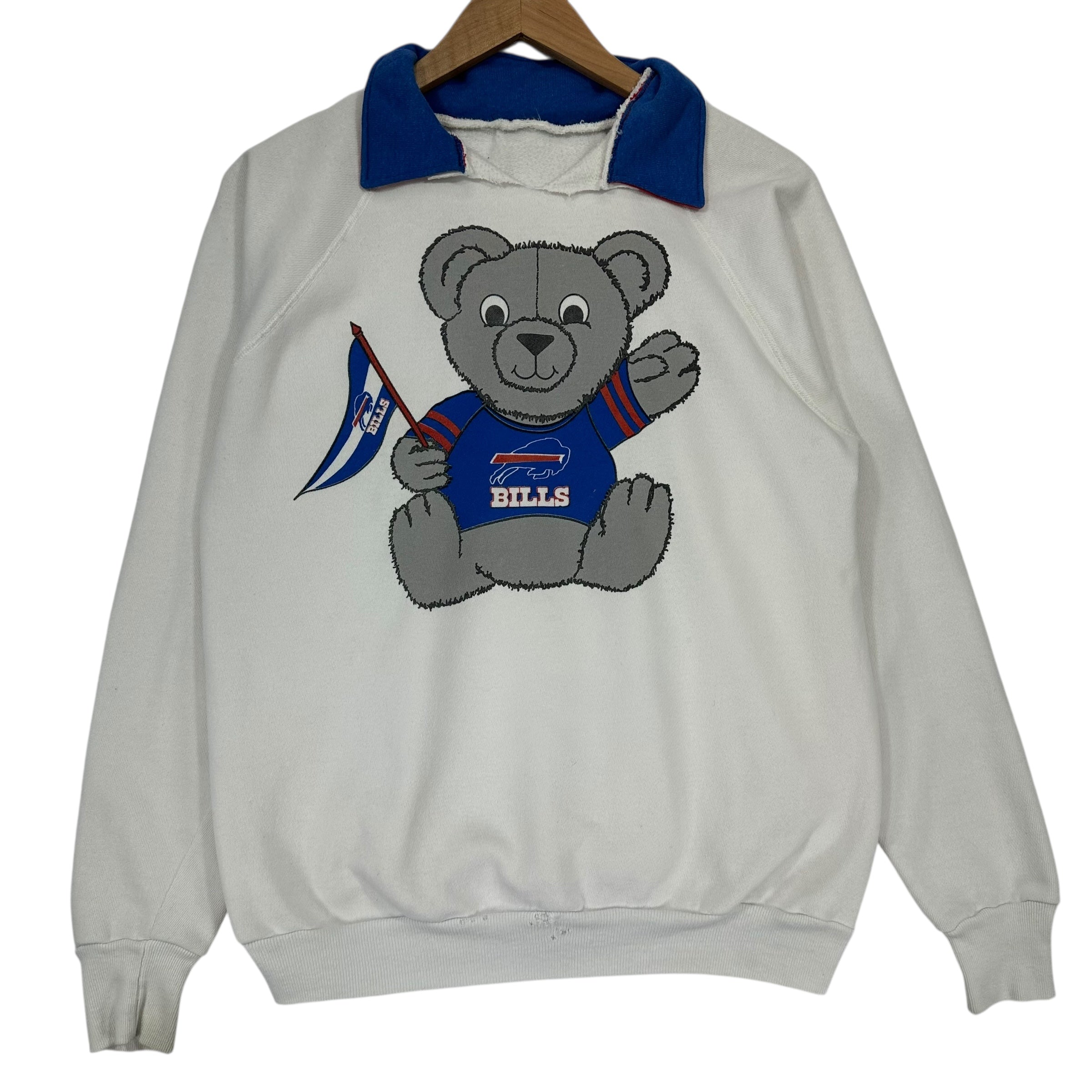 Vintage Buffalo Bills Reworked Collared Sweatshirt Medium