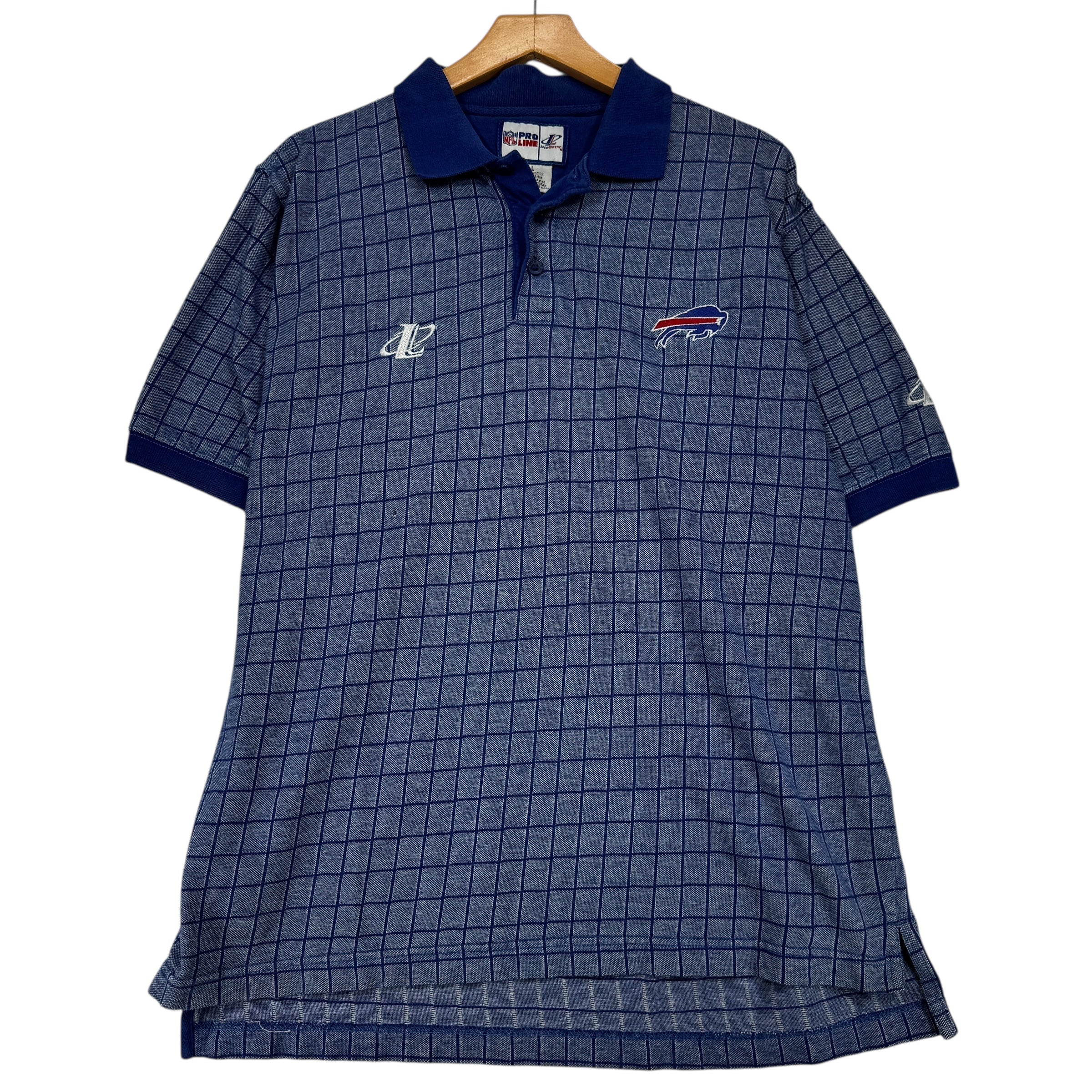 Vintage Buffalo Bills Short Sleeve Polo Shirt Large