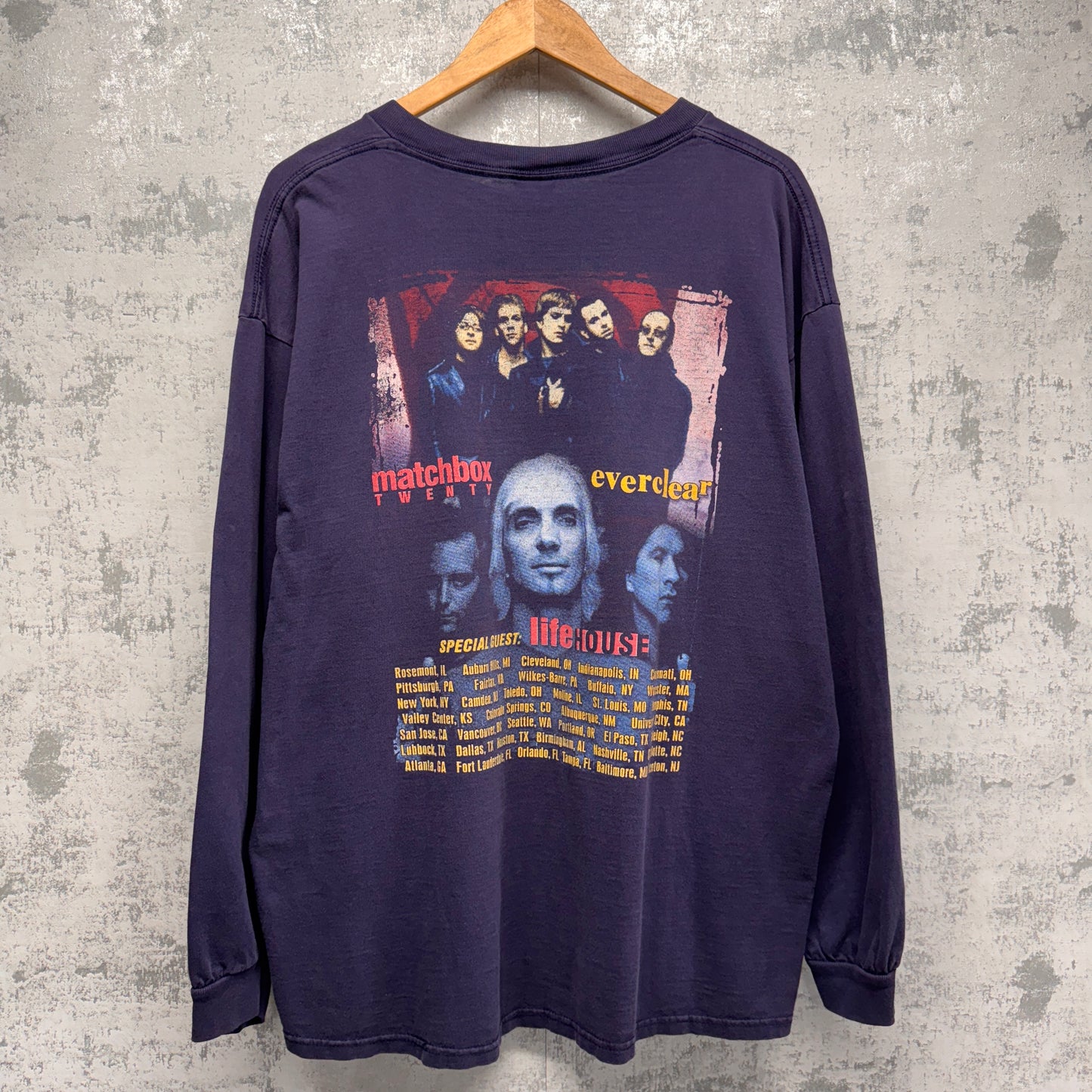 Vintage Matchbox Twenty Rap Tee Tour Long Sleeve Shirt XL