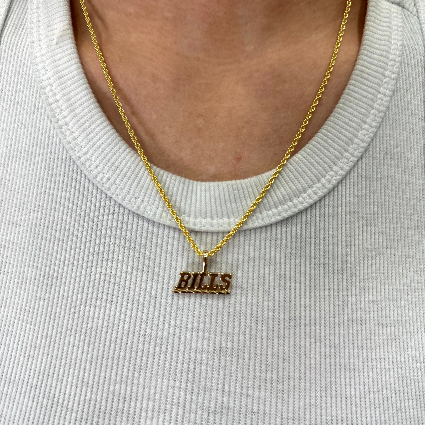 Vintage Buffalo Bills Pendant Necklace