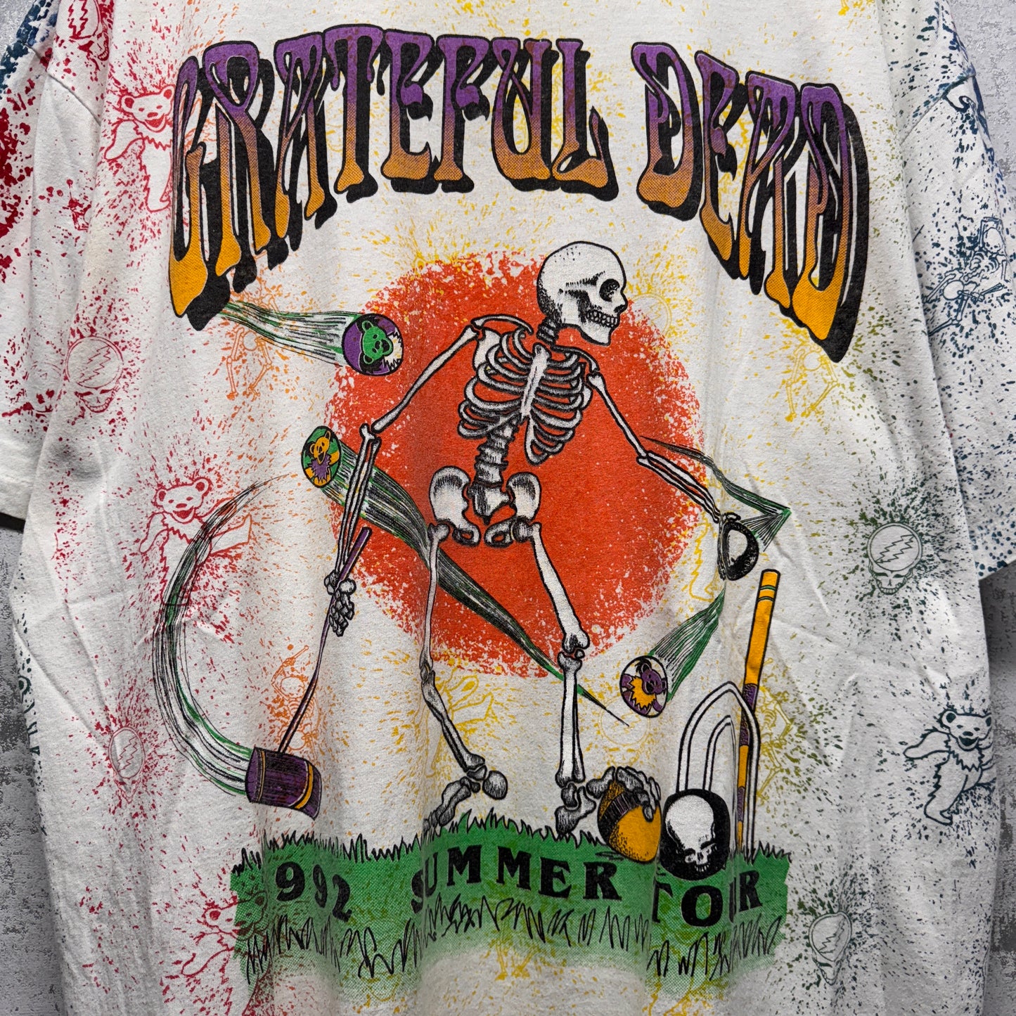Vintage Grateful Dead 1992 Tour All Over Print Shirt XL