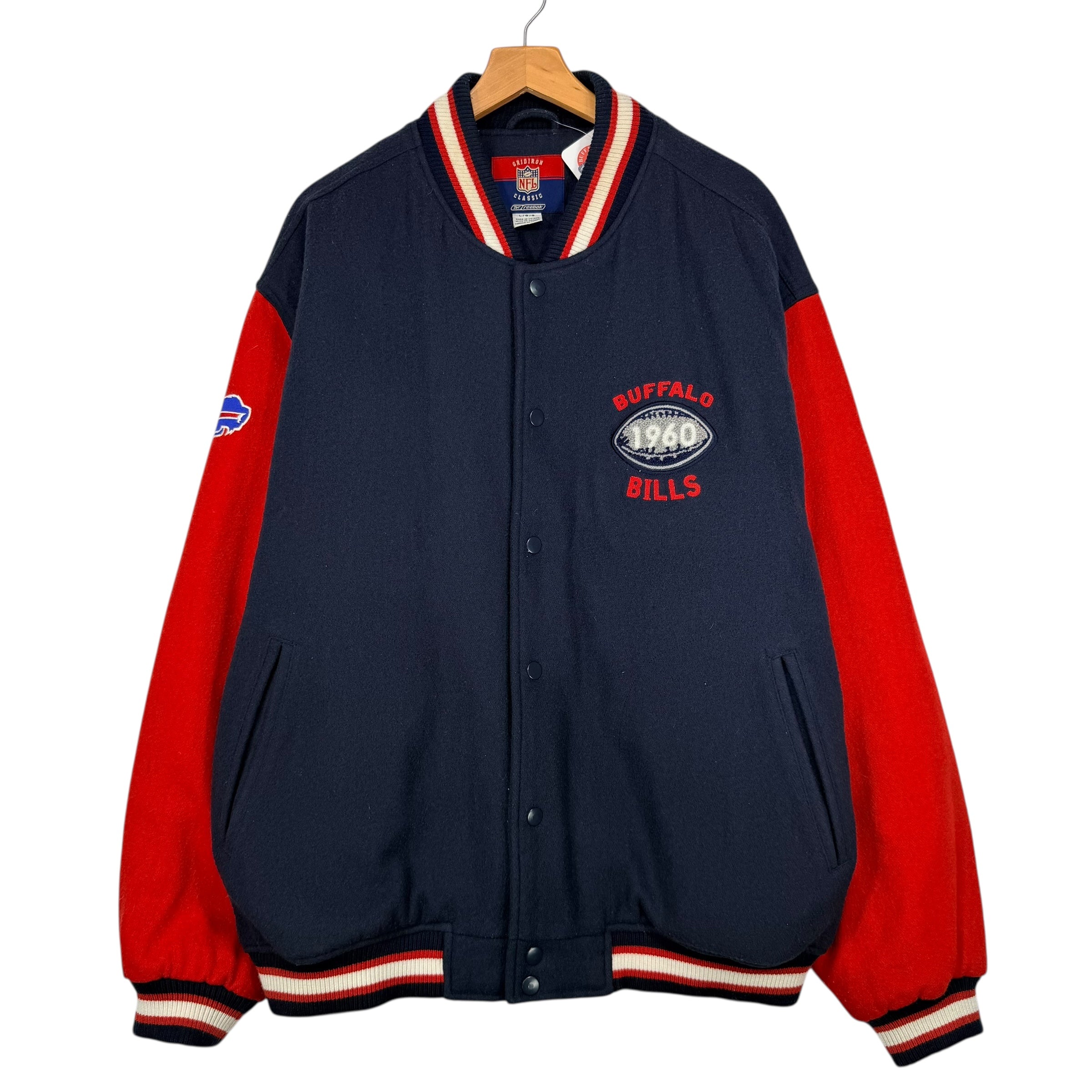 Vintage Buffalo Bills Wool Varsity Jacket Large