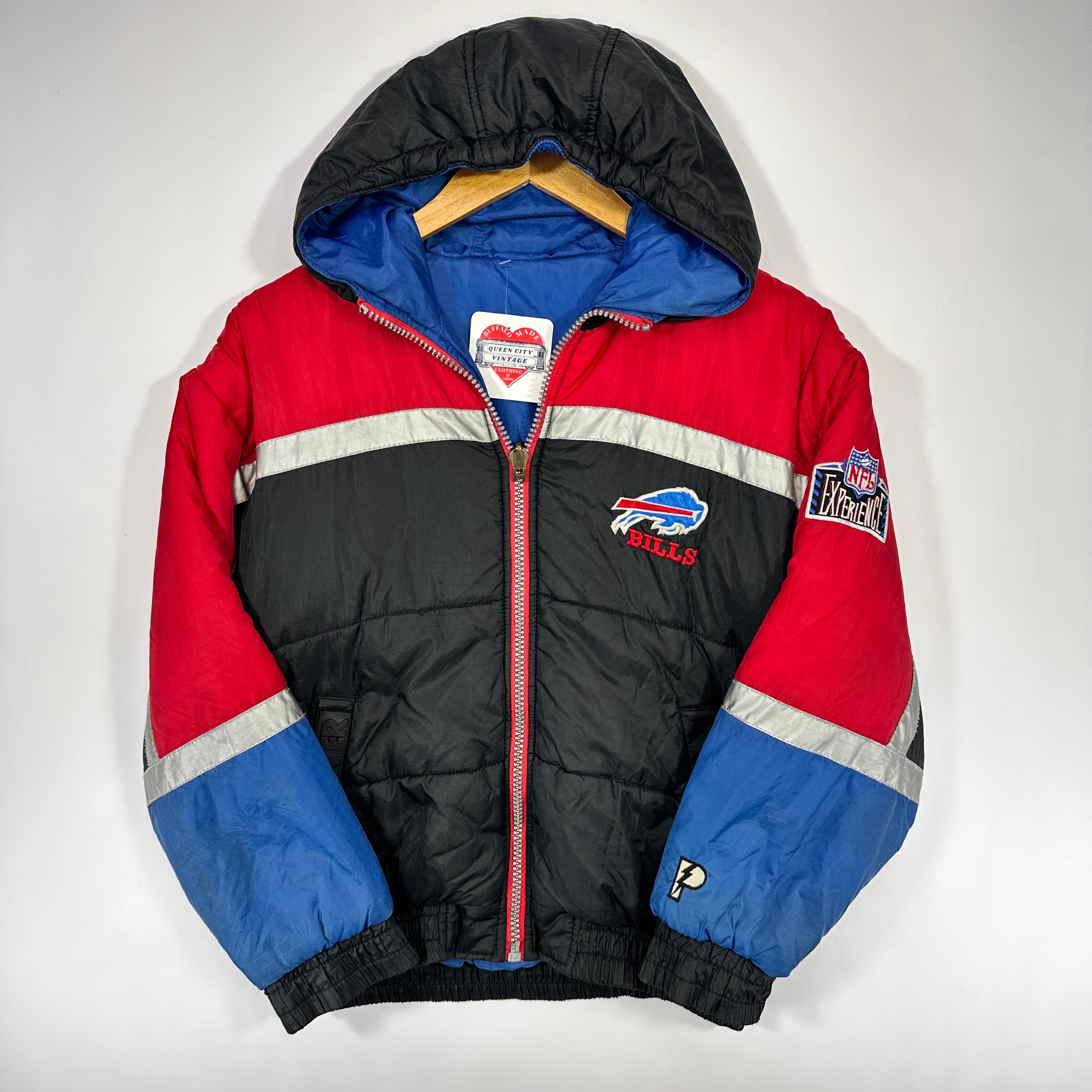 Vintage Buffalo Bills Reversible Puffer Jacket XS