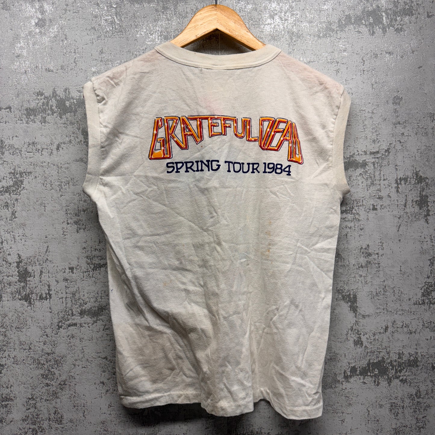 Vintage Grateful Dead 1984 Spring Tour Tank Top Shirt Medium