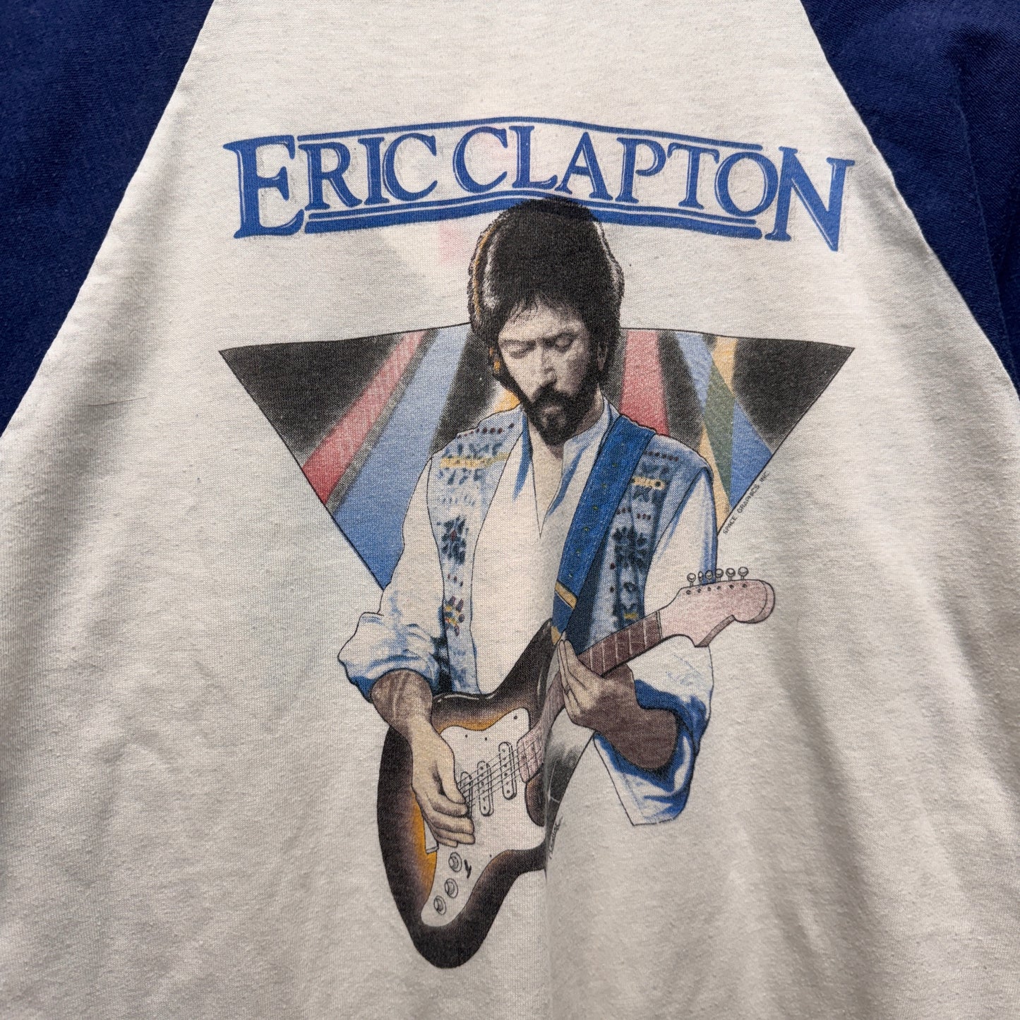 Vintage Eric Clapton 1983 Tour Raglan Shirt Medium