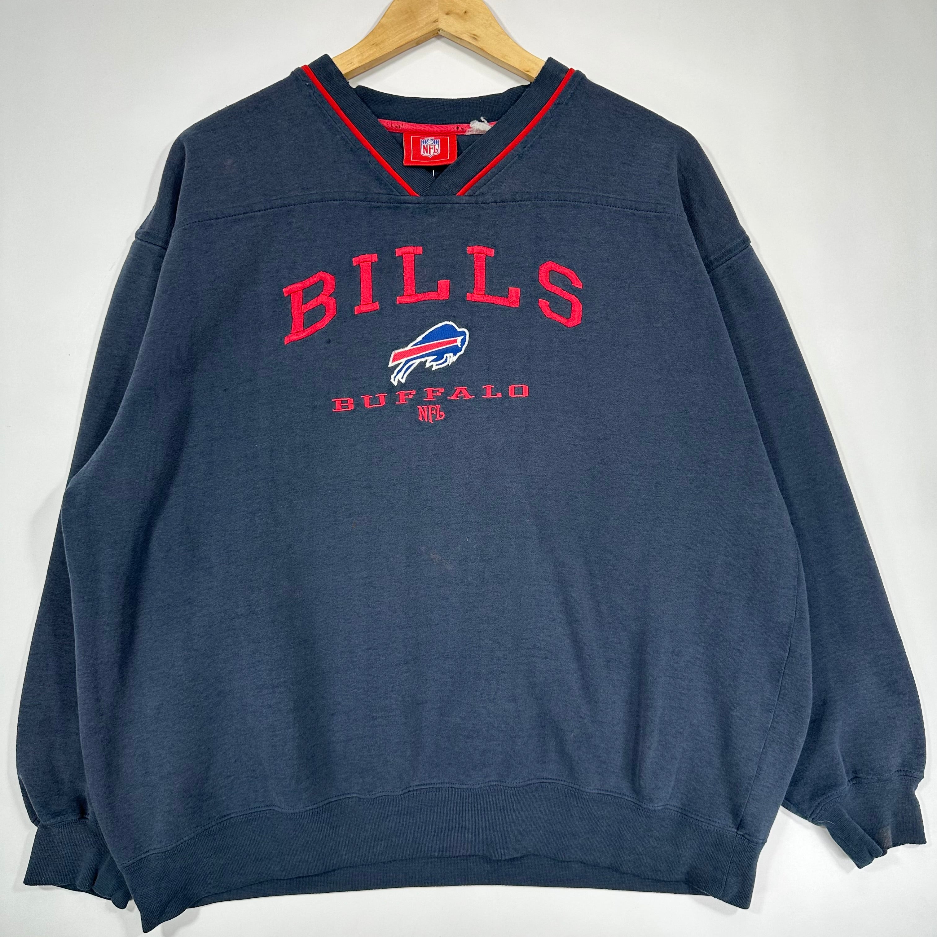 Vintage Buffalo Bills Embroidered Crewneck Sweatshirt XL