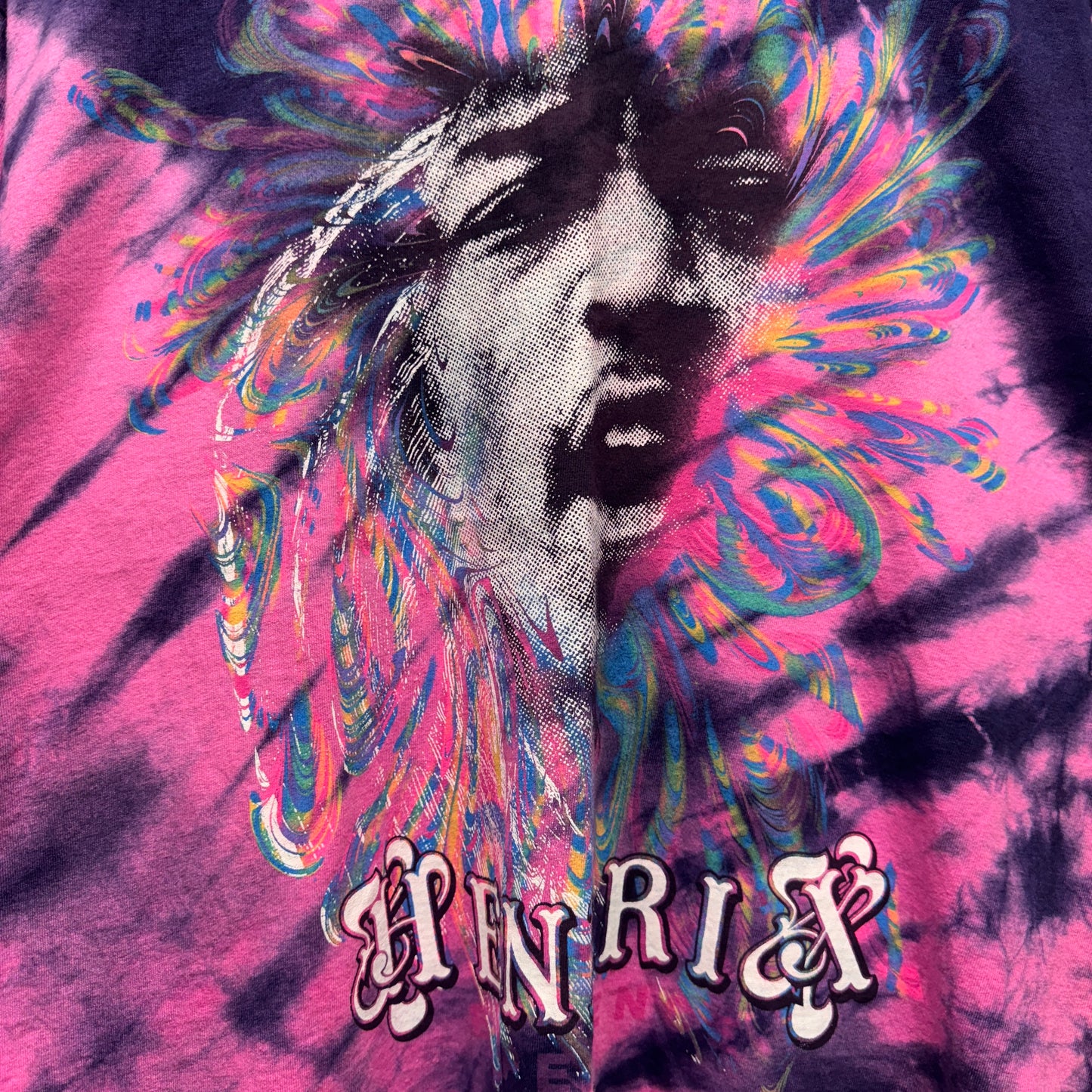 Vintage Deadstock Jimi Hendrix Tie Dye Shirt XL