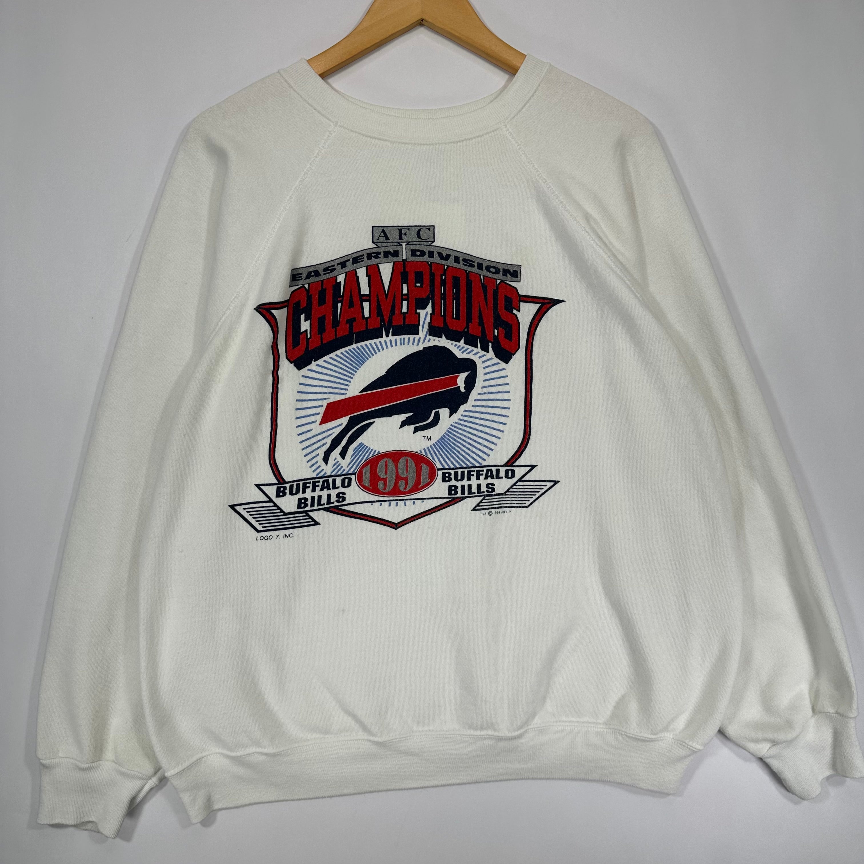 Vintage Buffalo Bills 1991 Division Champs Crewneck Sweatshirt XL