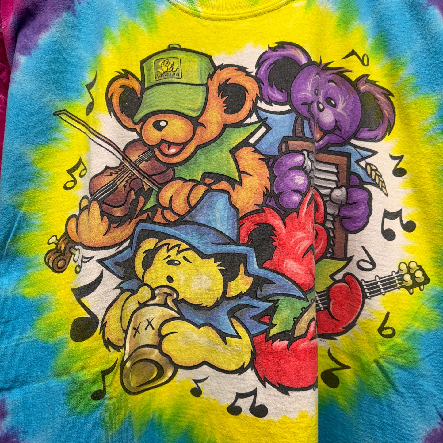 Vintage Grateful Dead Big River Jamboree Tie Dye Shirt XL