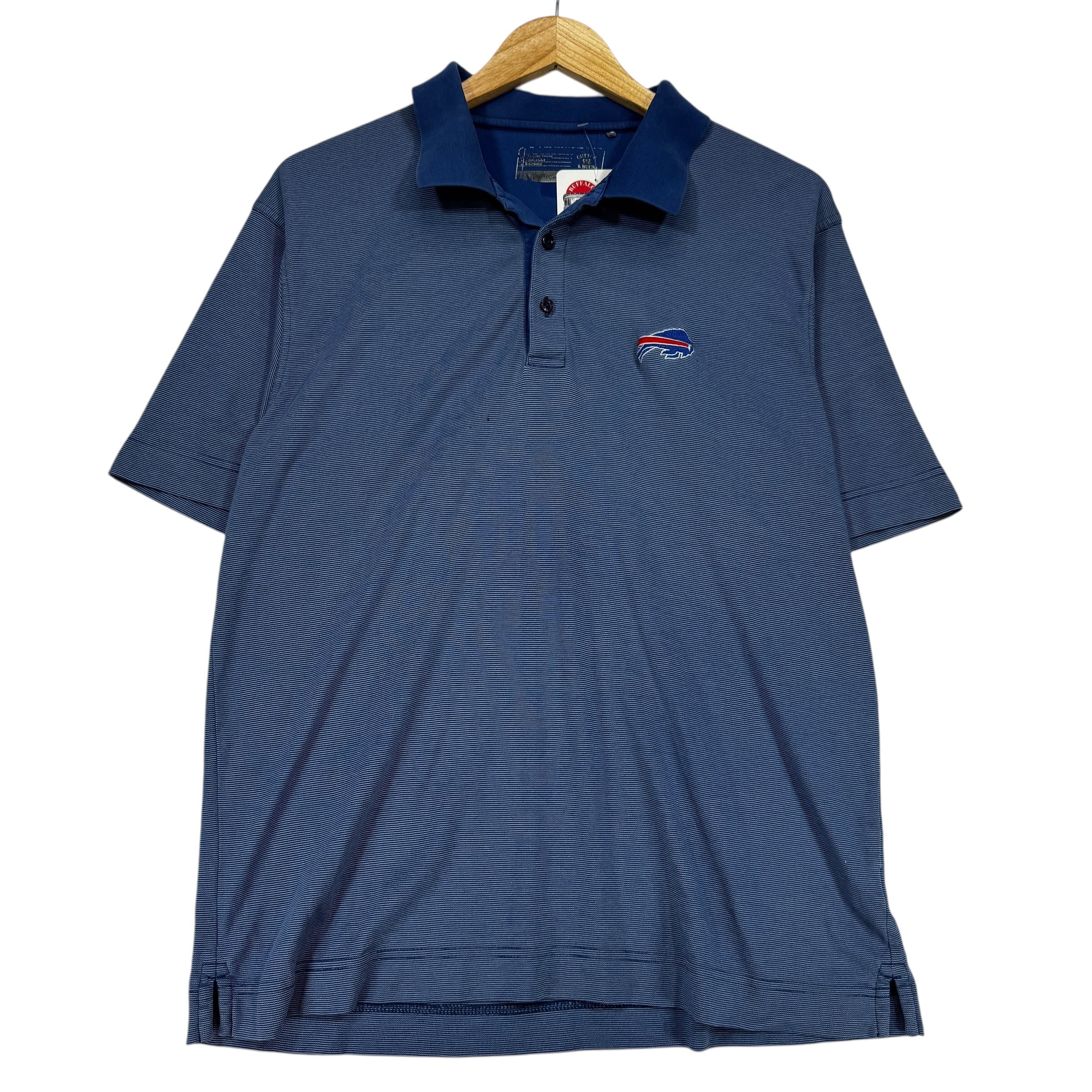 Vintage Buffalo Bills Short Sleeve Polo Shirt Medium