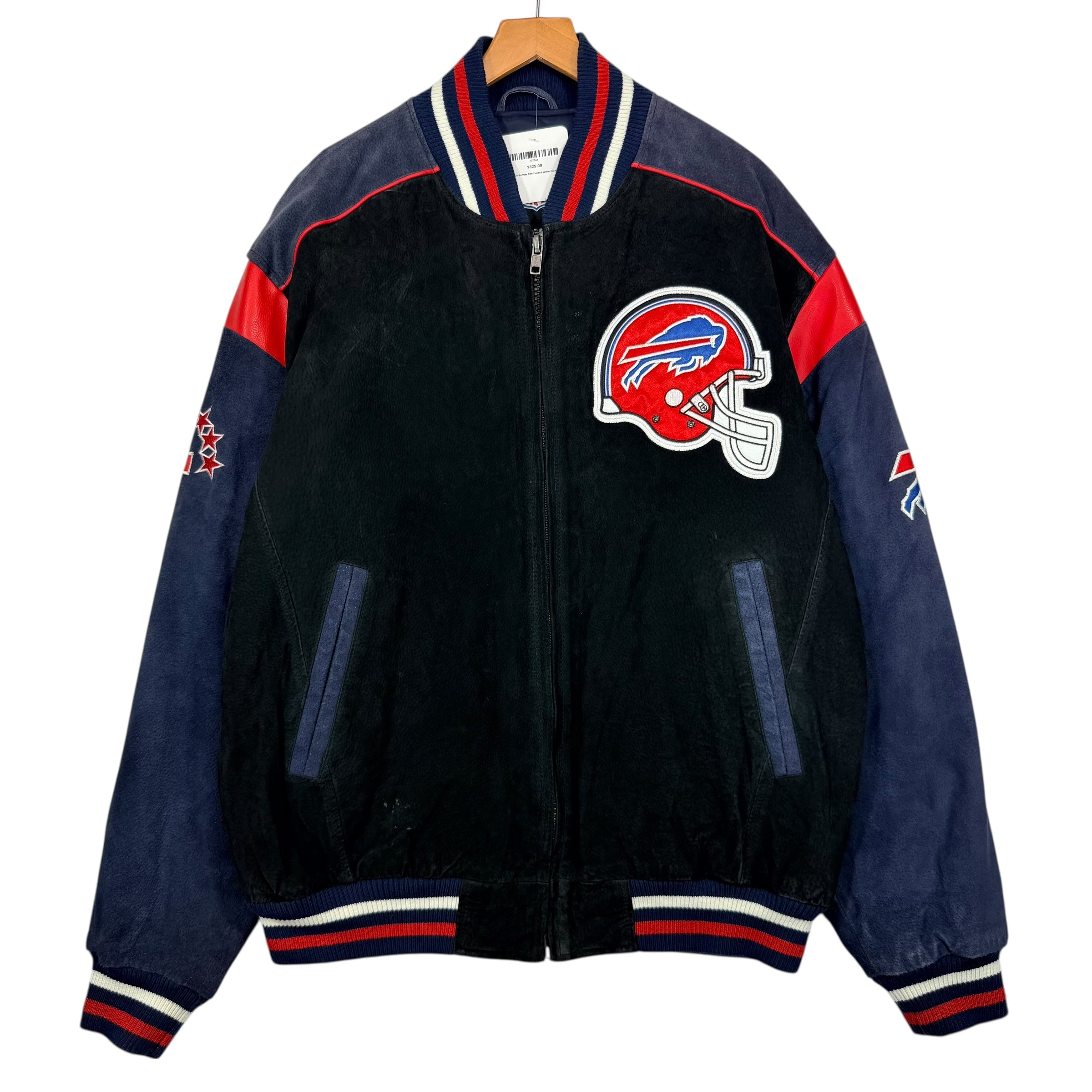 Vintage Buffalo Bills Suede Leather Jacket XL