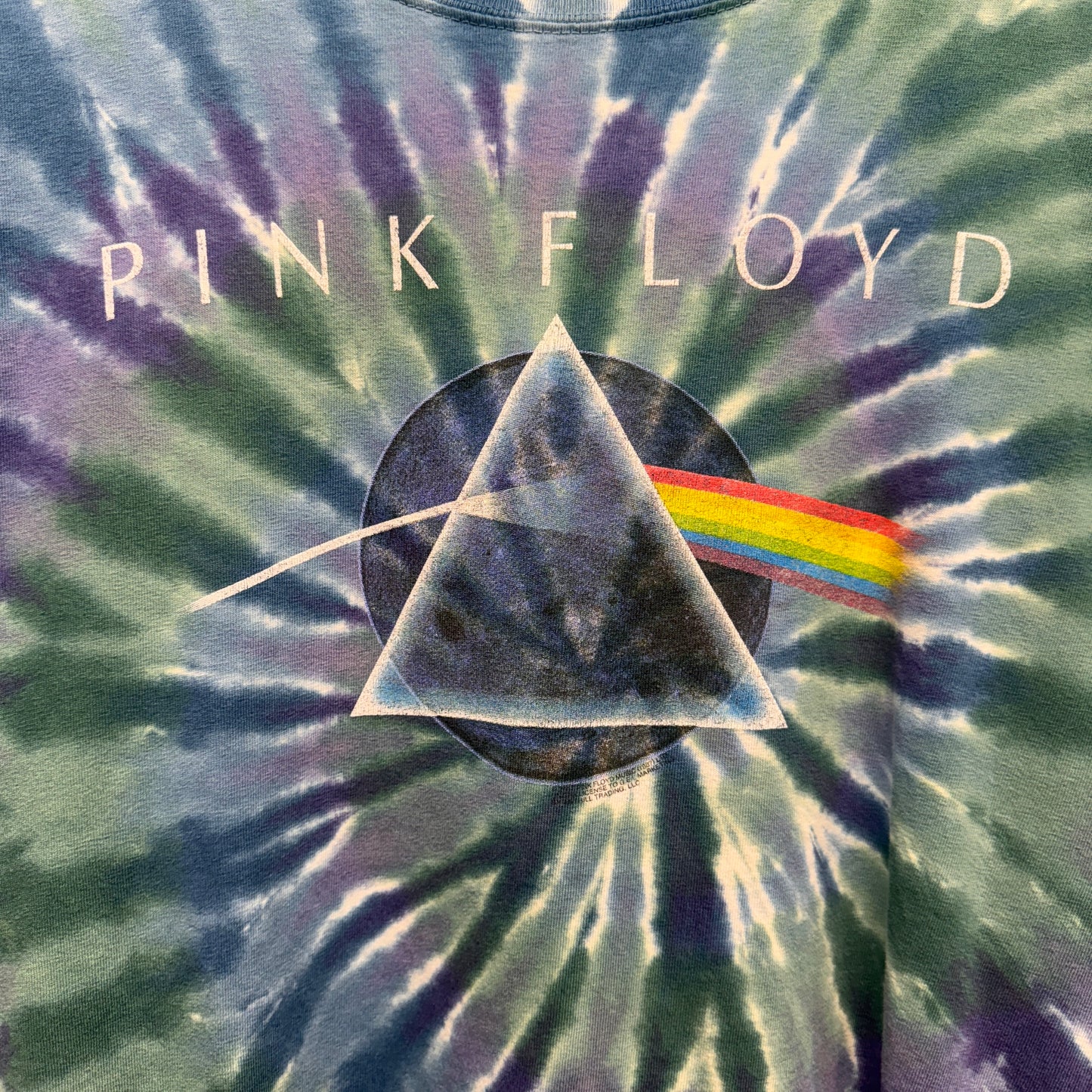 Vintage Y2K Pink Floyd Tie Dye Shirt XL