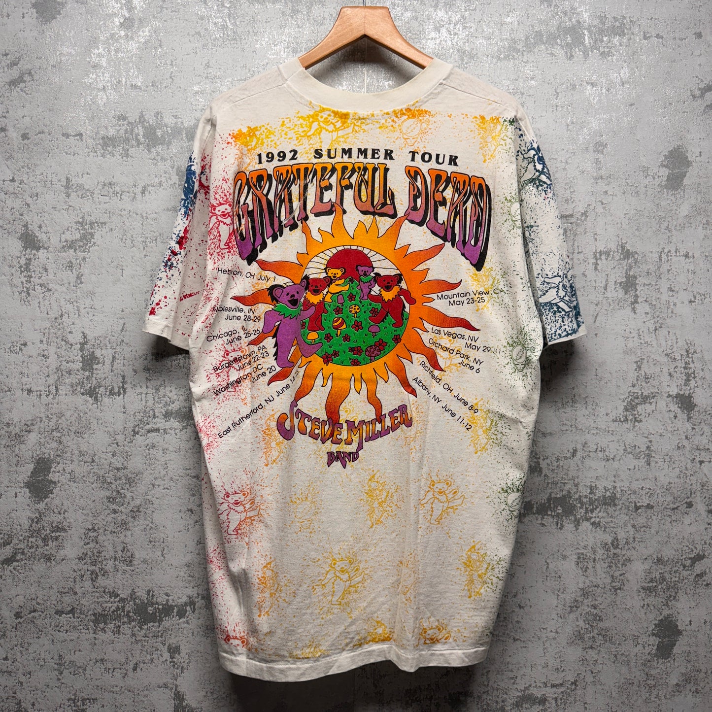 Vintage Grateful Dead 1992 Tour All Over Print Shirt XL