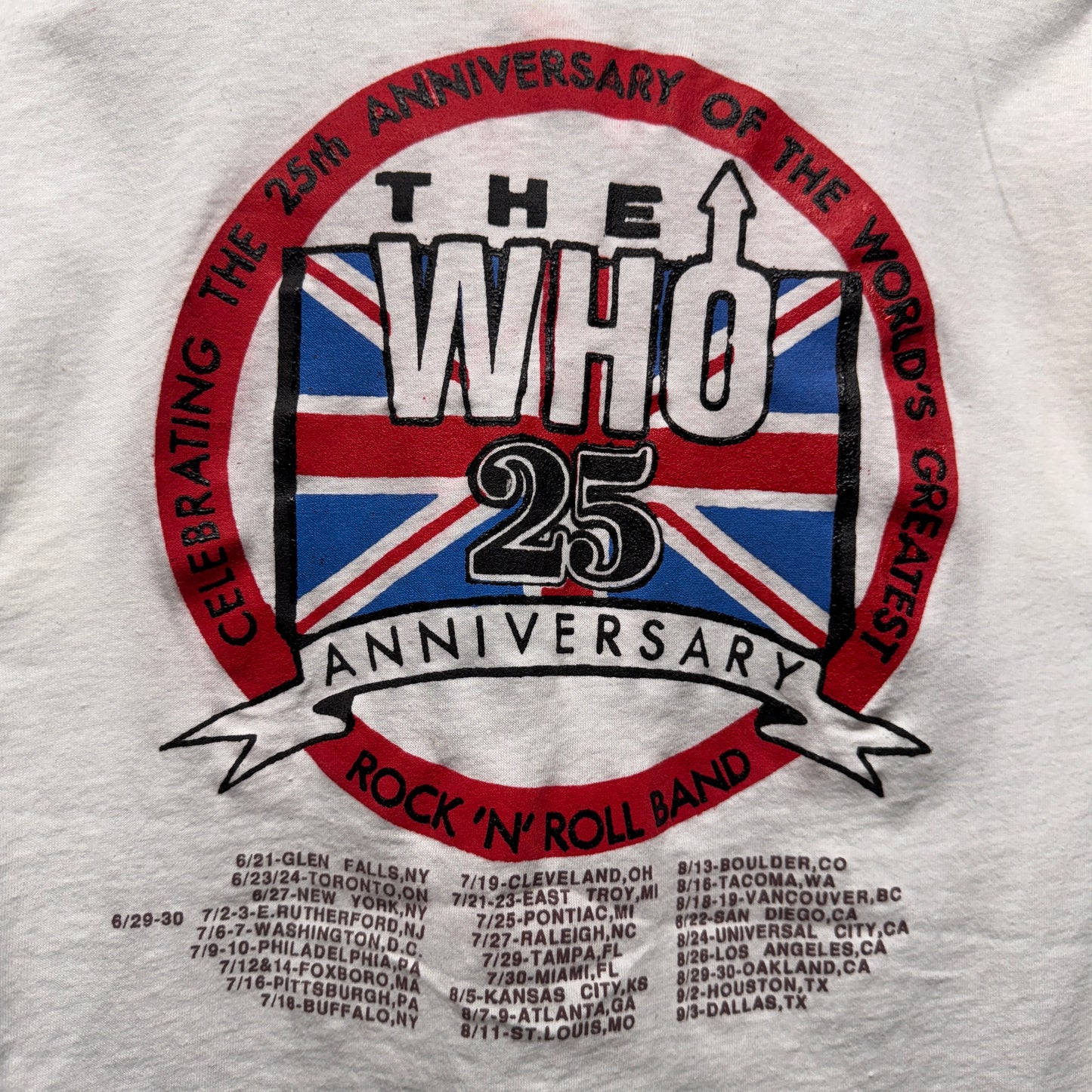 Vintage The Who The Kids Are Alright 1989 Tour Shirt Medium