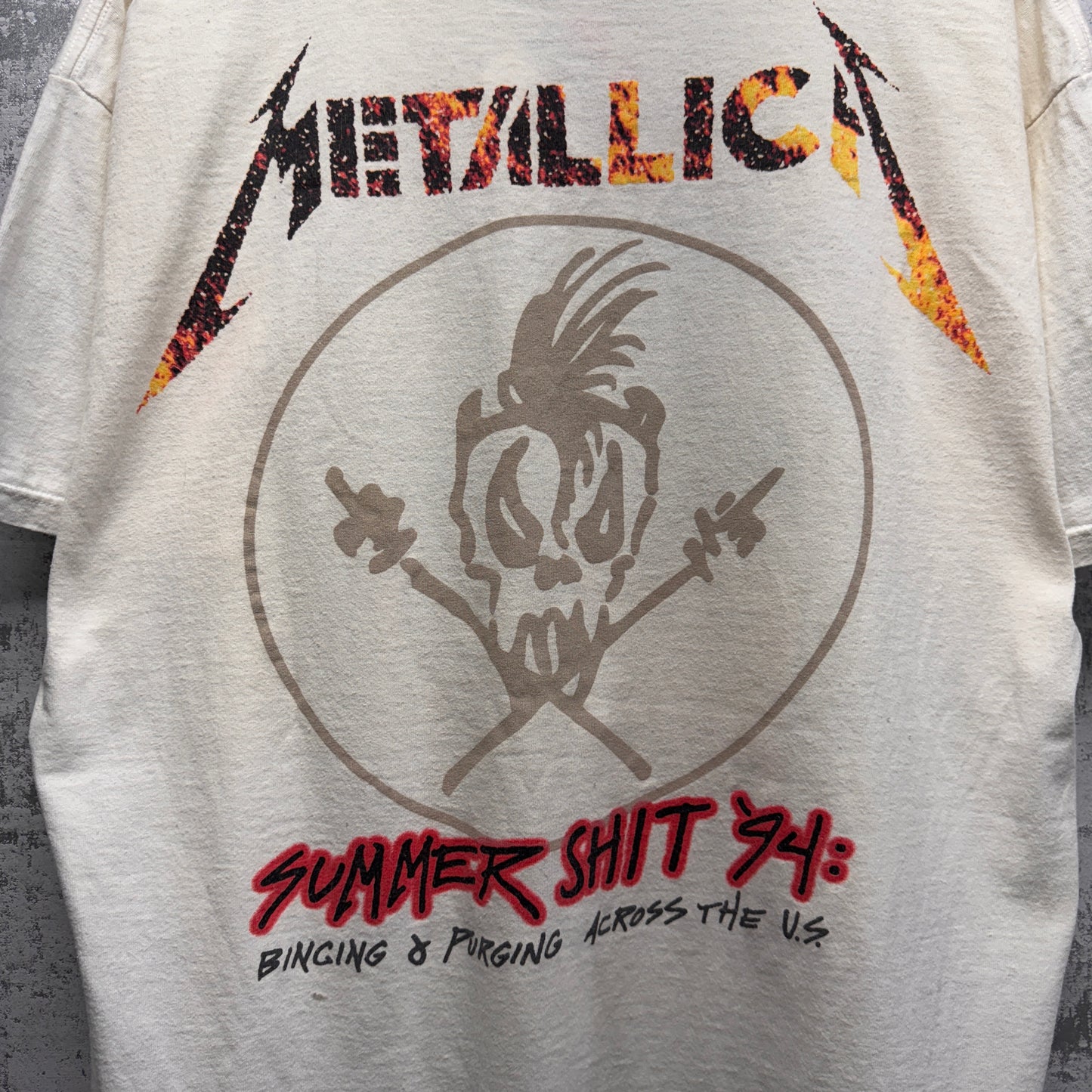 Vintage Metallica 1994 Binge & Purge Tour Shirt XL