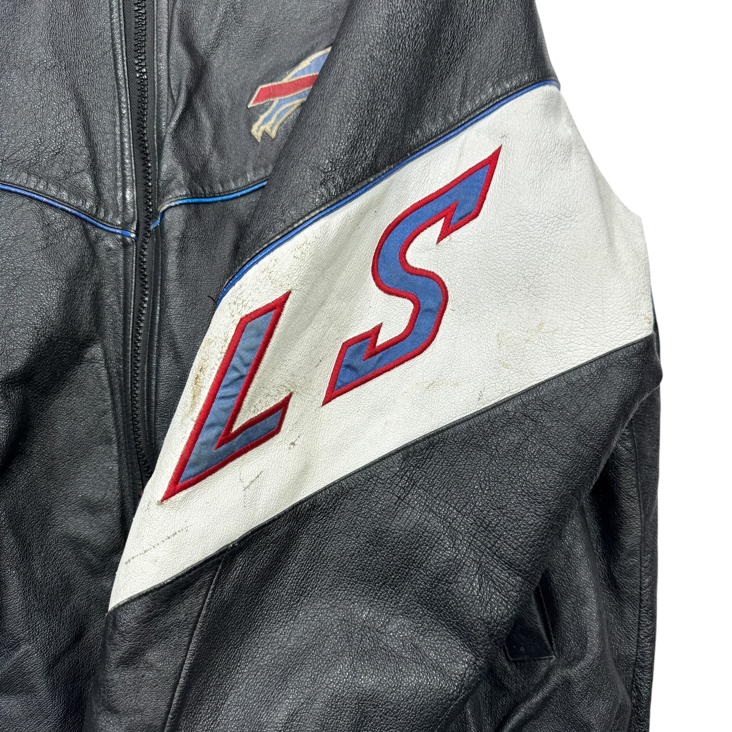 Vintage Buffalo Bills Leather Jacket XL