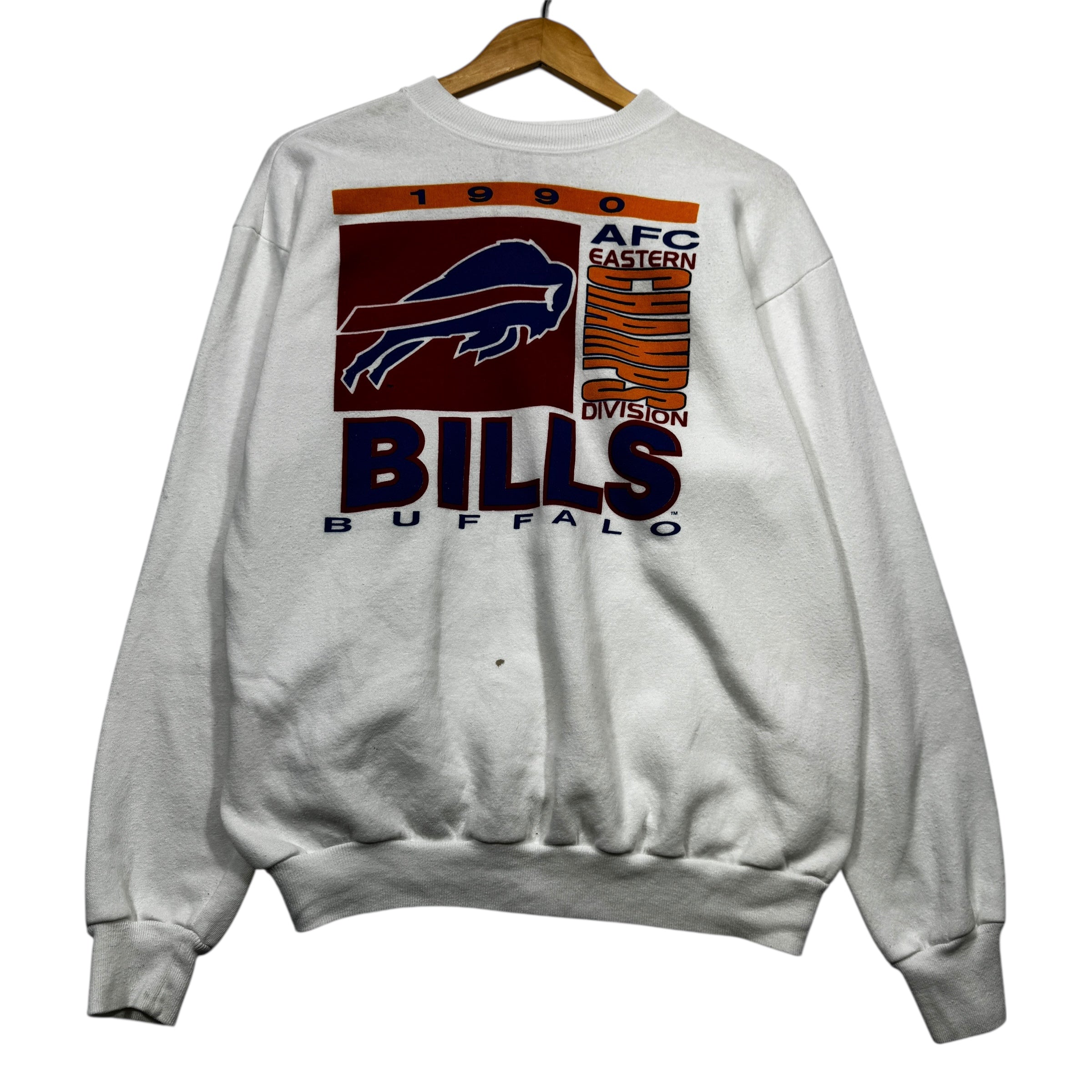 Vintage Buffalo Bills 1990 AFC East Champions Crewneck Sweatshirt XL