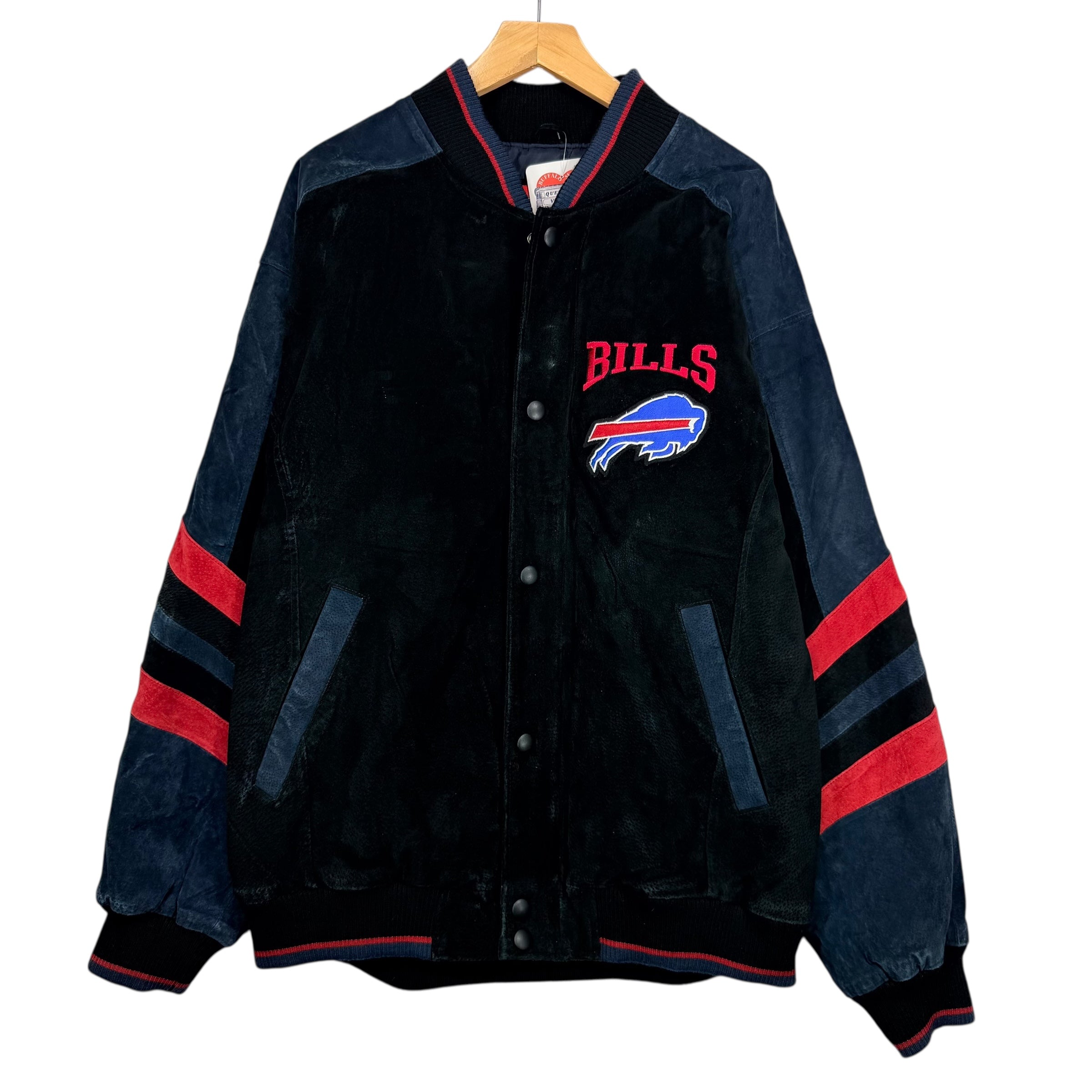Vintage Buffalo Bills Suede Leather Jacket XL