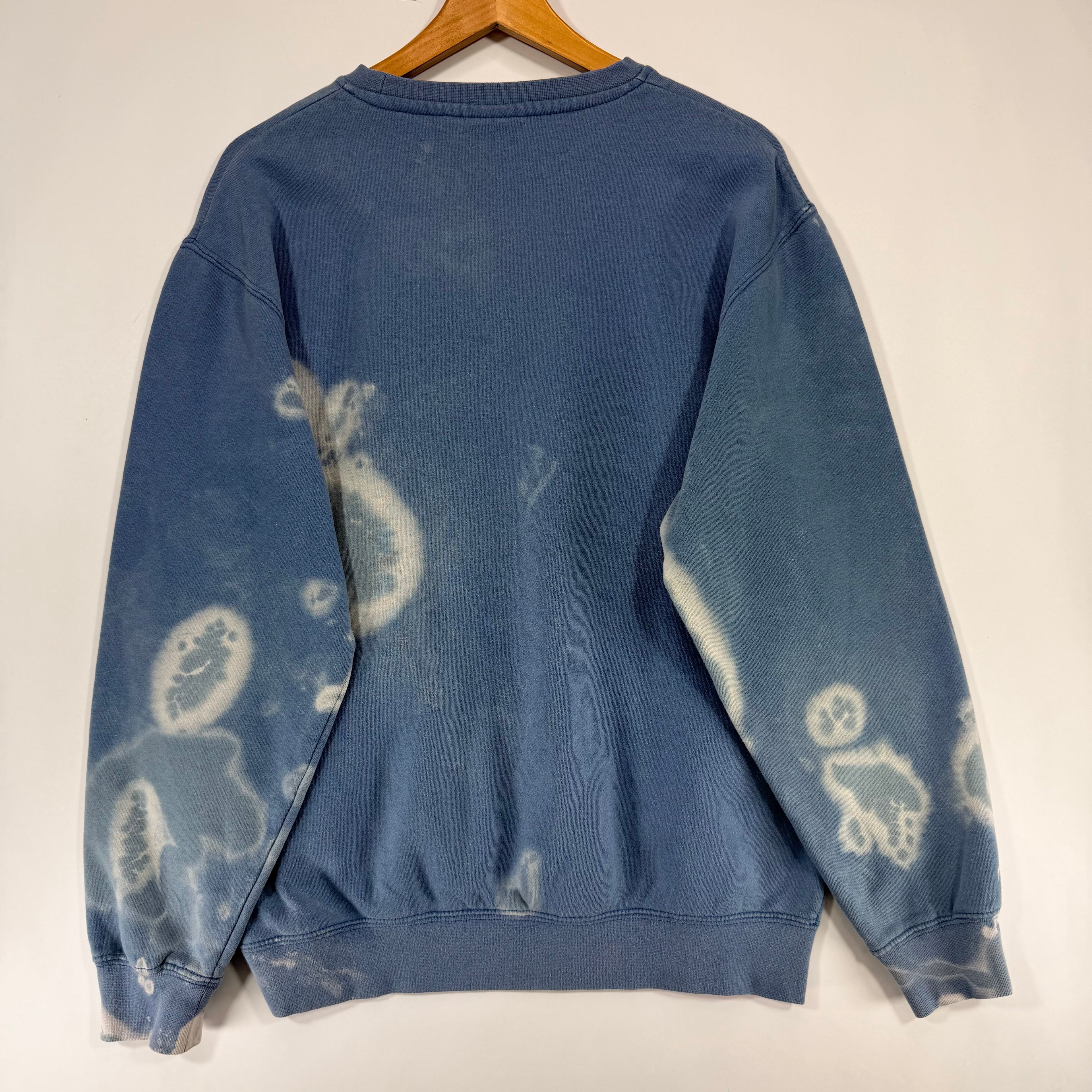 Buffalo Bills Bleach Dyed Crewneck Sweatshirt Large