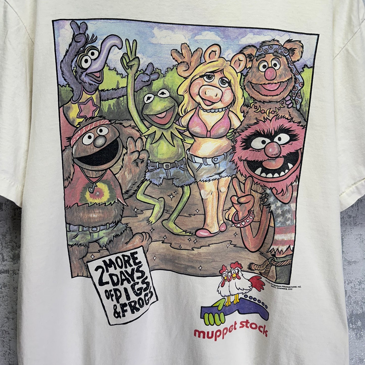Vintage Woodstock Muppets Parody Shirt Large