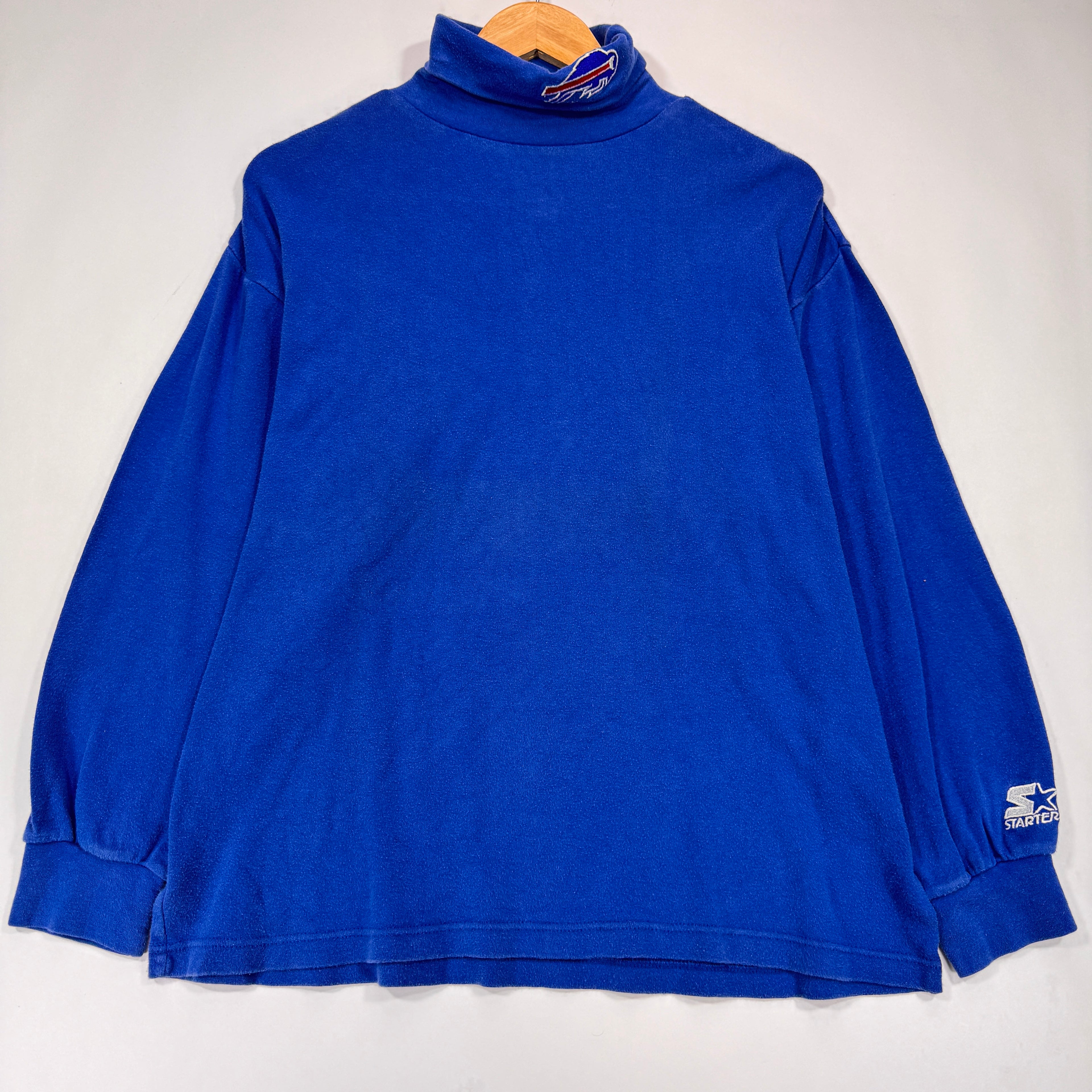 Vintage Buffalo Bills Turtleneck Long Sleeve Shirt Large