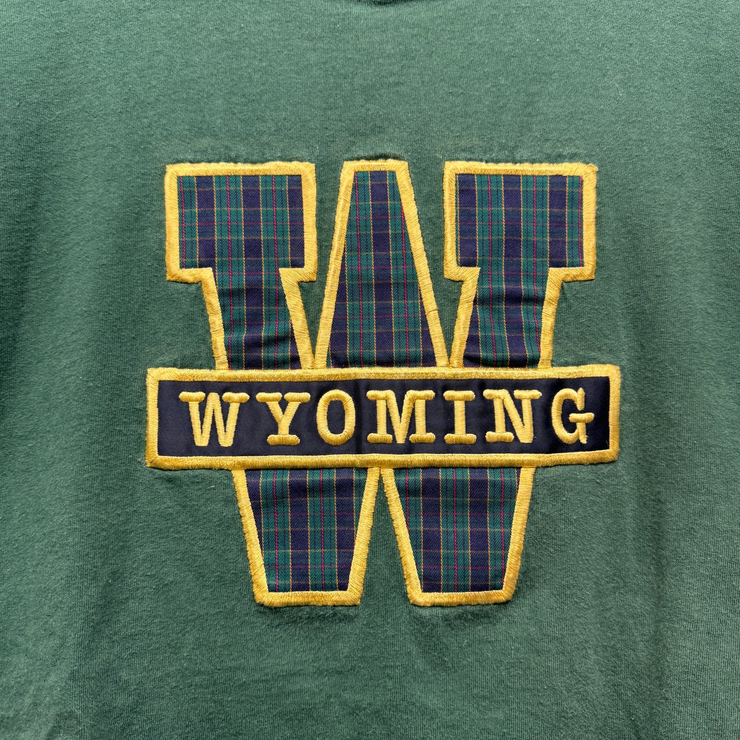 Vintage University of Wyoming Colorblock Shirt Large