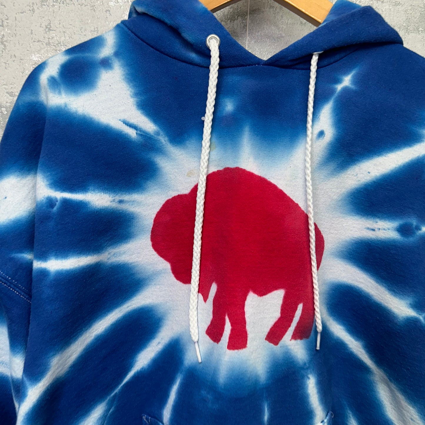 Vintage Buffalo Bills Tie Dye Hoodie Sweatshirt XL