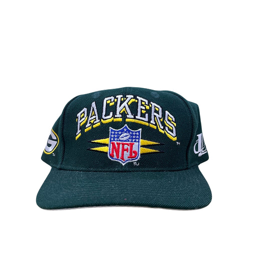90s Logo Athletic Green Bay Packers Spike Snapback Hat