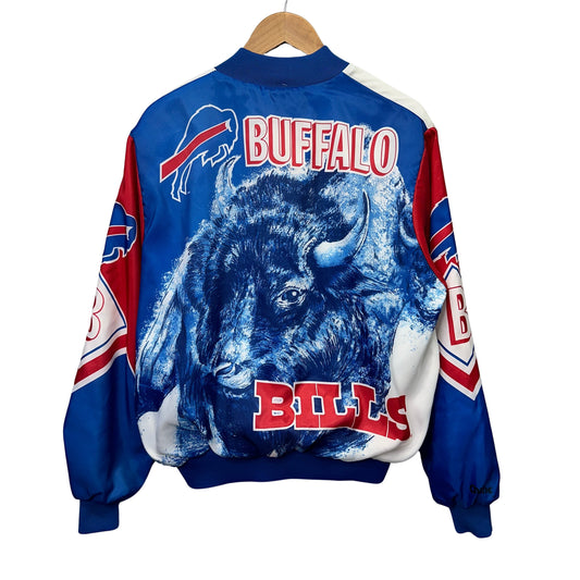 90s Buffalo Bills Chalkline Bomber Jacket Large