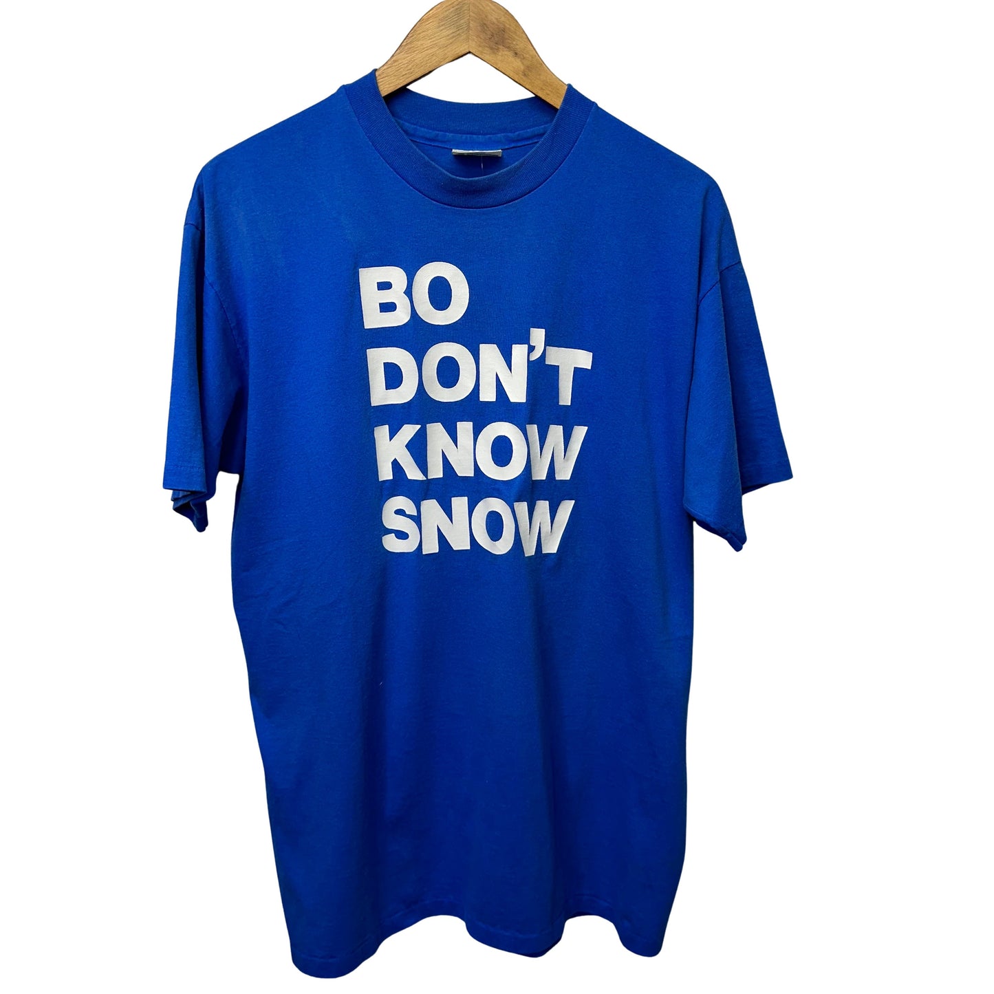 Vintage Buffalo Bills BO DON’T KNOW SNOW Shirt XL