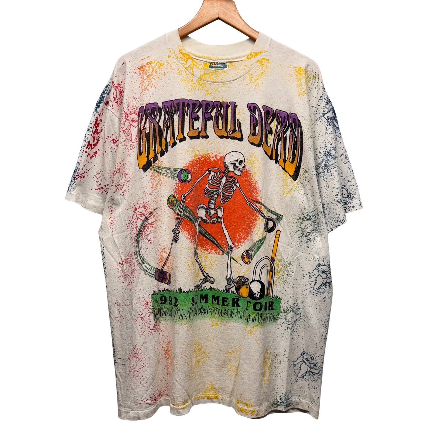 Vintage Grateful Dead 1992 Tour All Over Print Shirt XL