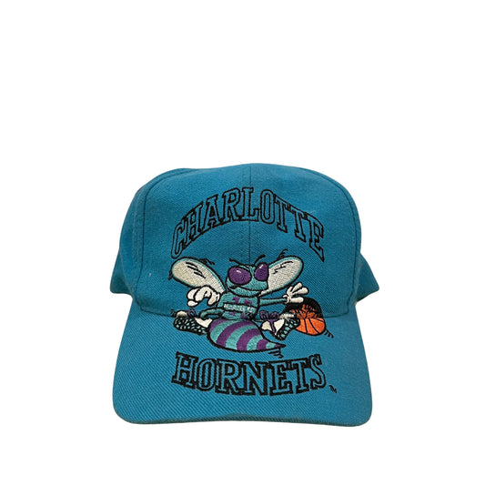 90s Charlotte Hornets Big Logo Snapback Hat