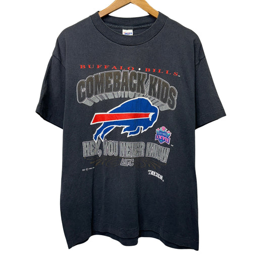 90s Buffalo Bills Comeback Kids T Shirt Large