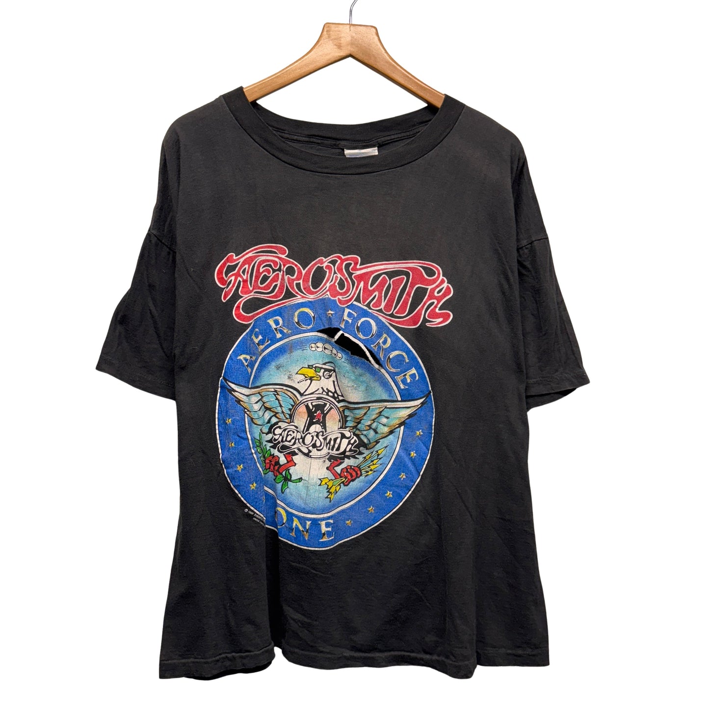 Vintage Aerosmith 1990 Thrashed Tour Shirt Large
