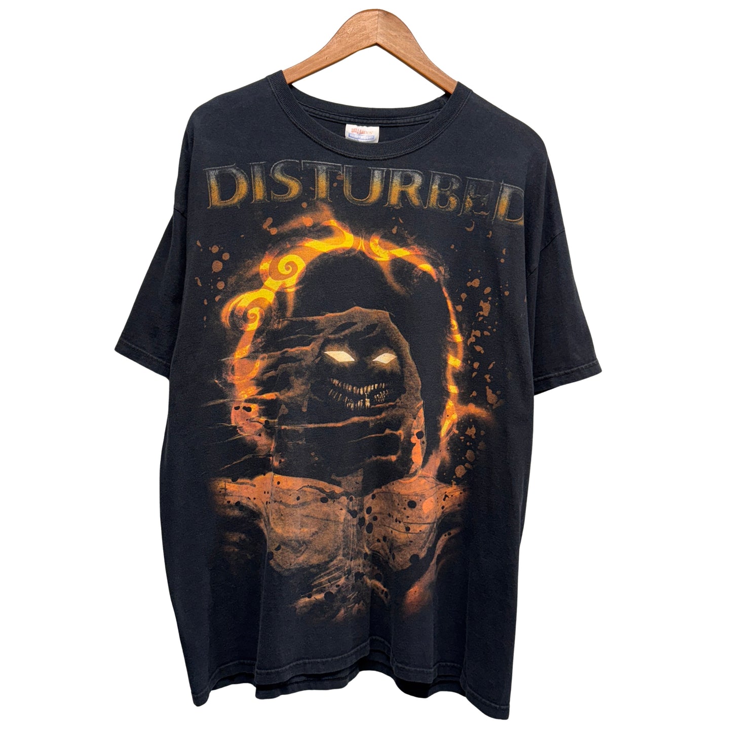 Y2K Disturbed Big Print Shirt XL