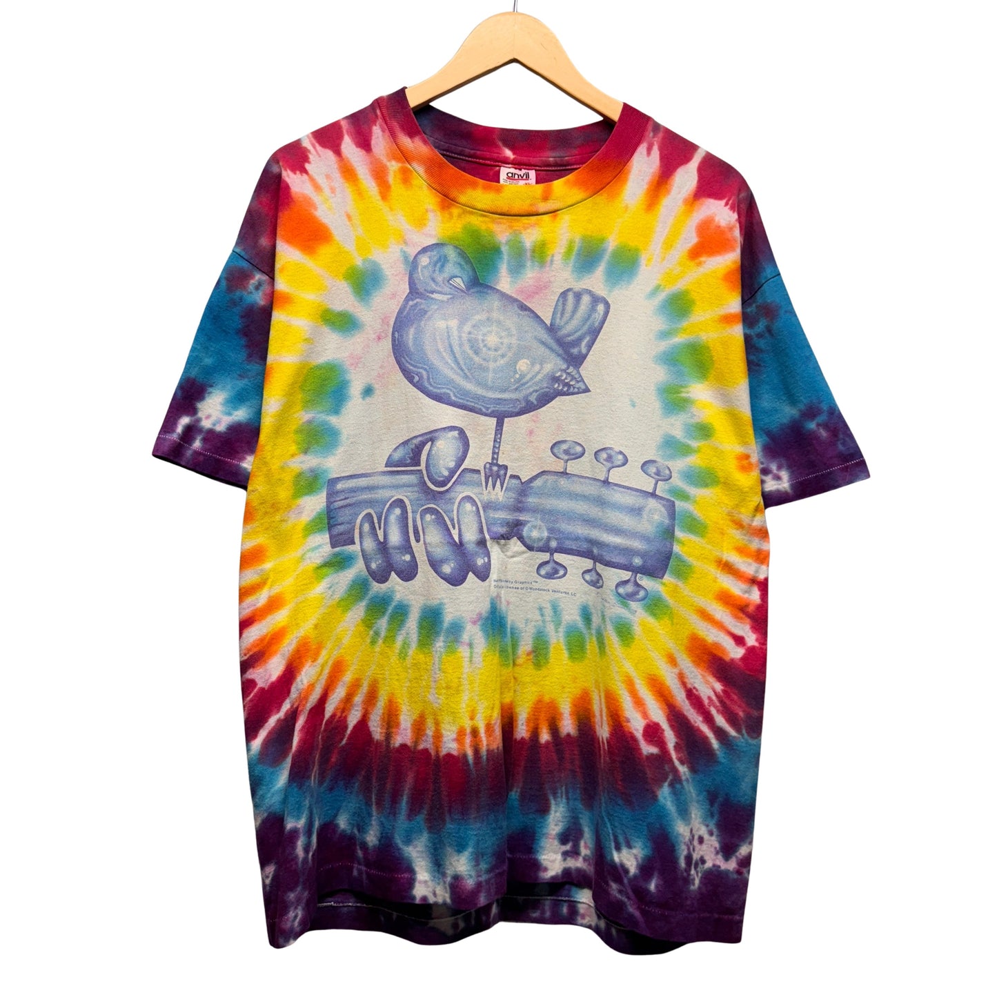 Vintage 1994 Woodstock Tie Dye Shirt XL