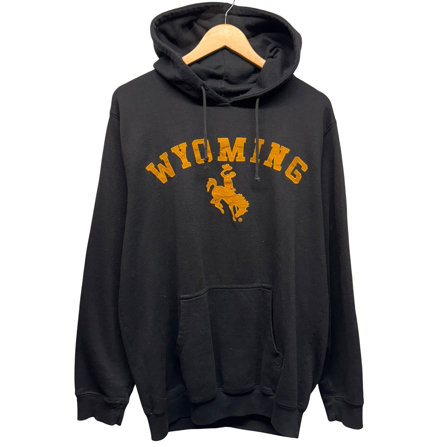 Vintage Wyoming Cowboys Hoodie Sweatshirt XL
